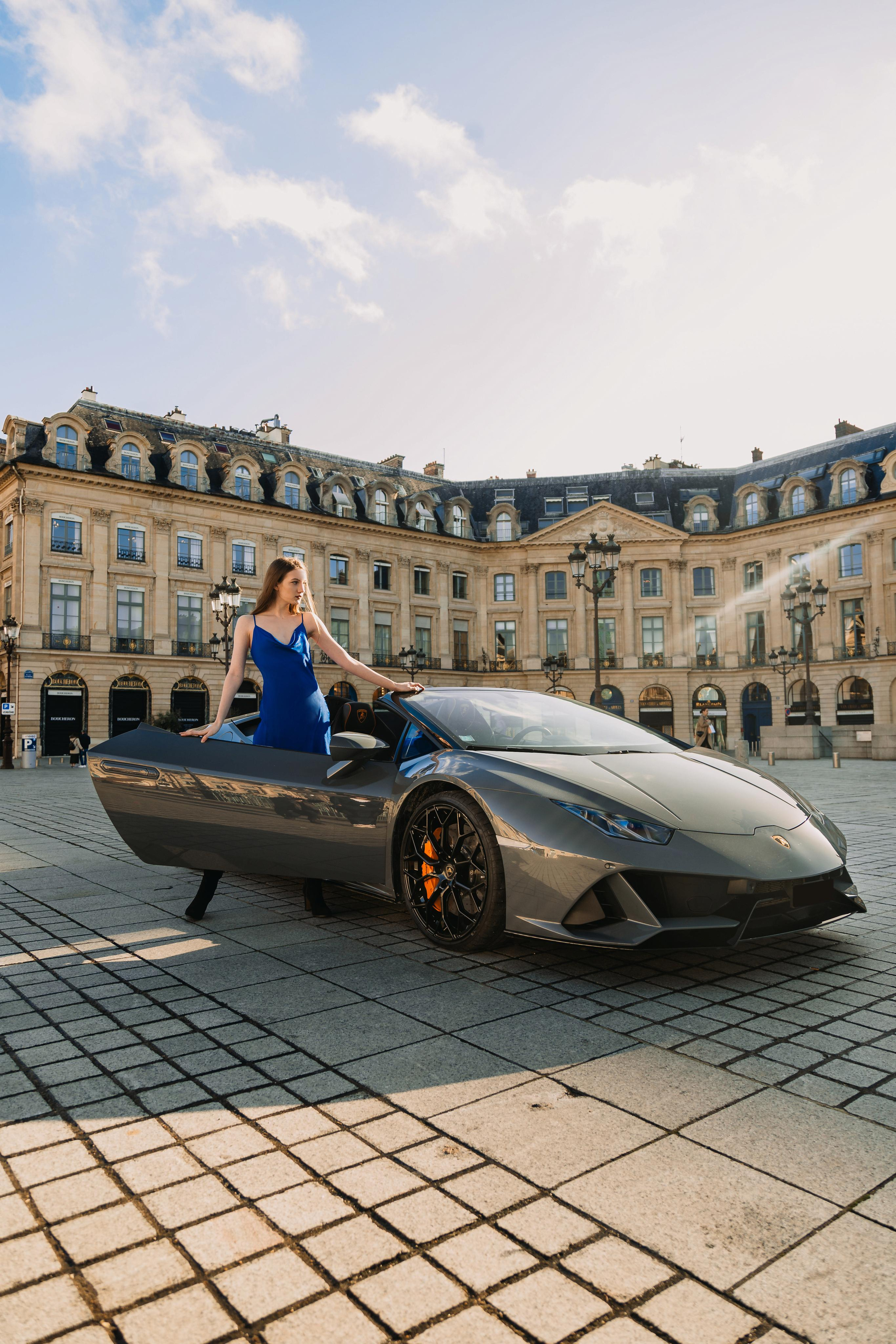 Kate x Lamborghini Huracan. Photographer in Paris — Vitalii Motruk