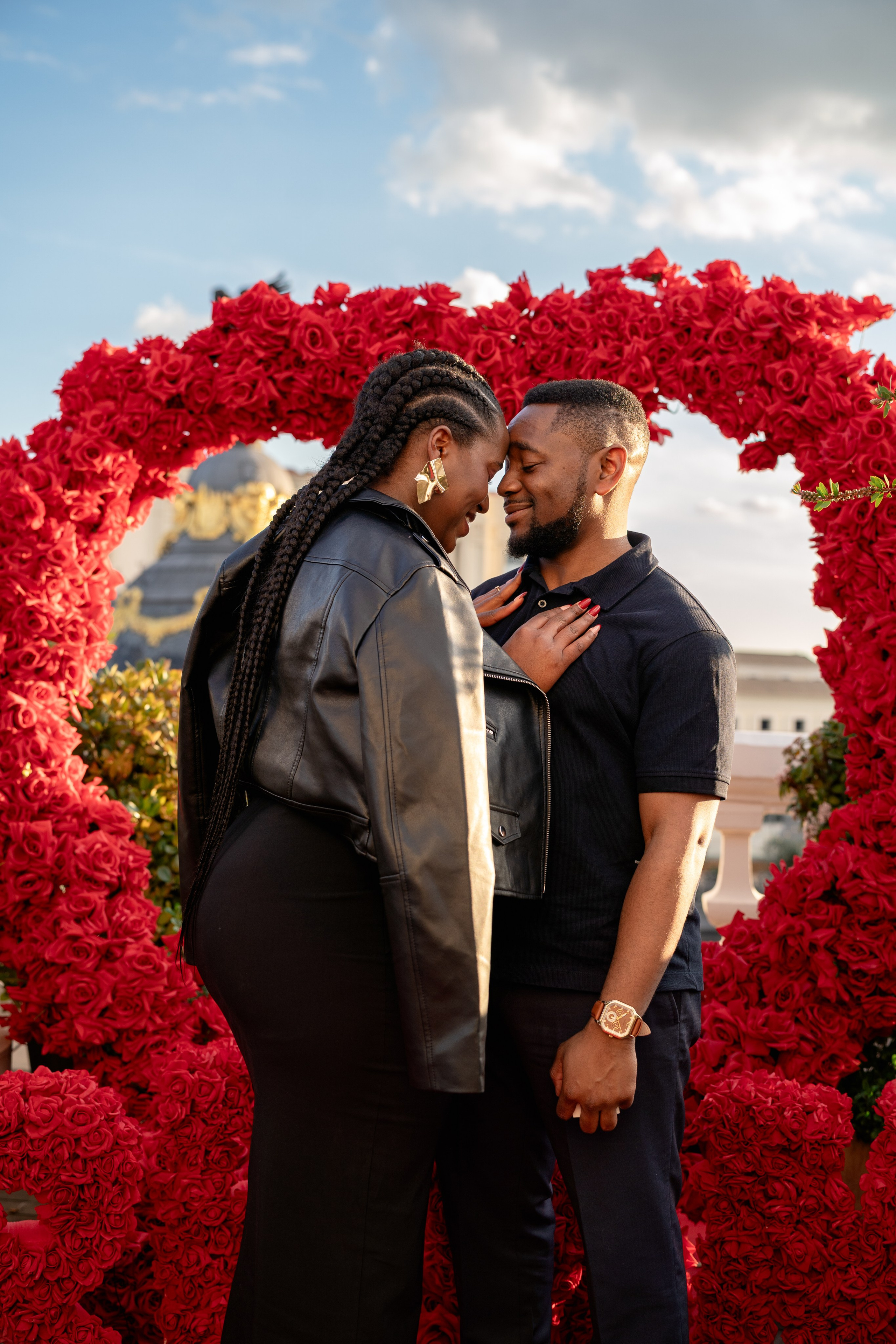 Surprise proposal at the rooftop. Фотограф в Мадриде Алена Белянинова