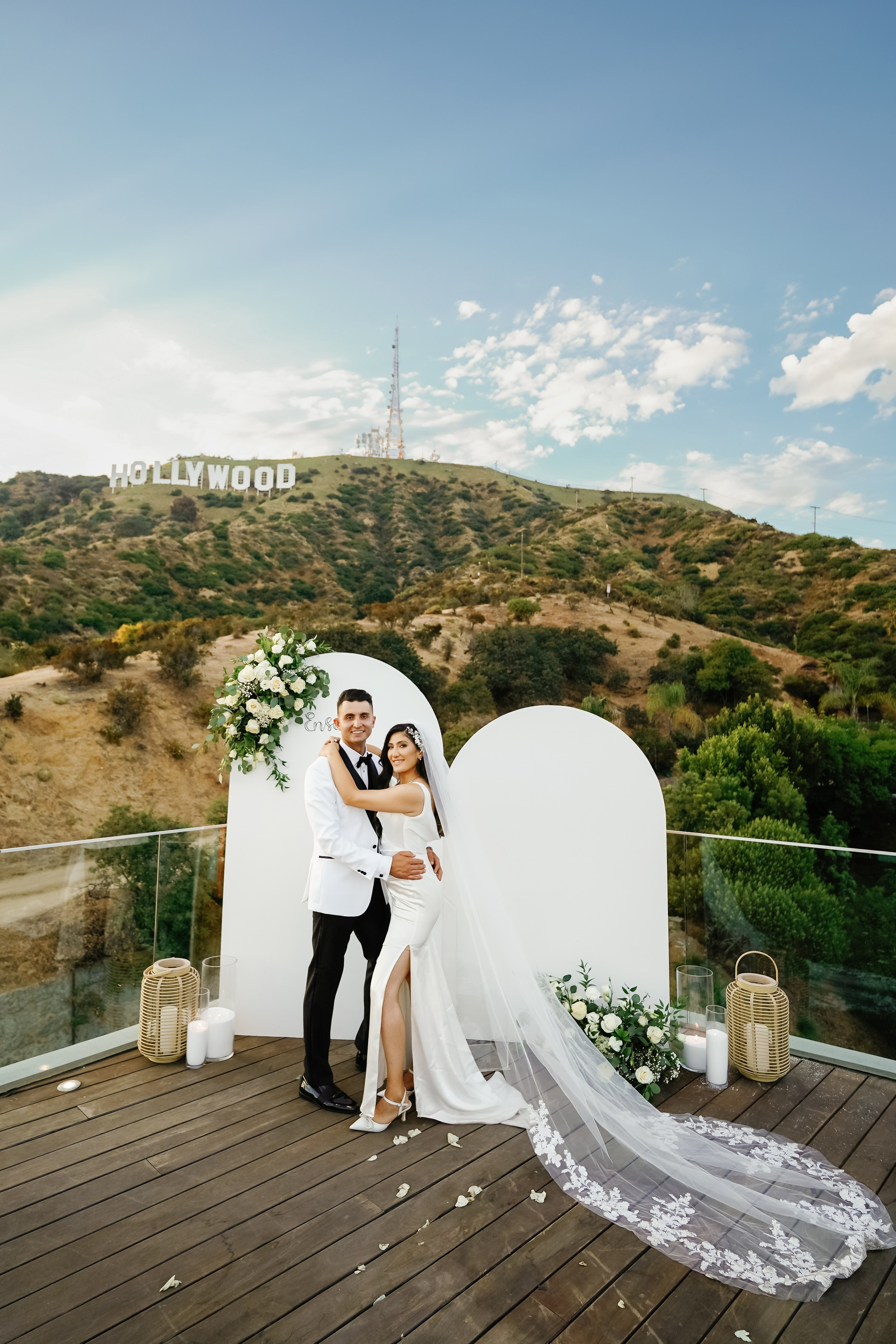 Wedding at the Hollywood Sign Venue, Los Angeles, California. Wedding Photography & Videography Team in California, Los Angeles, San Francisco, San Diego and Travel