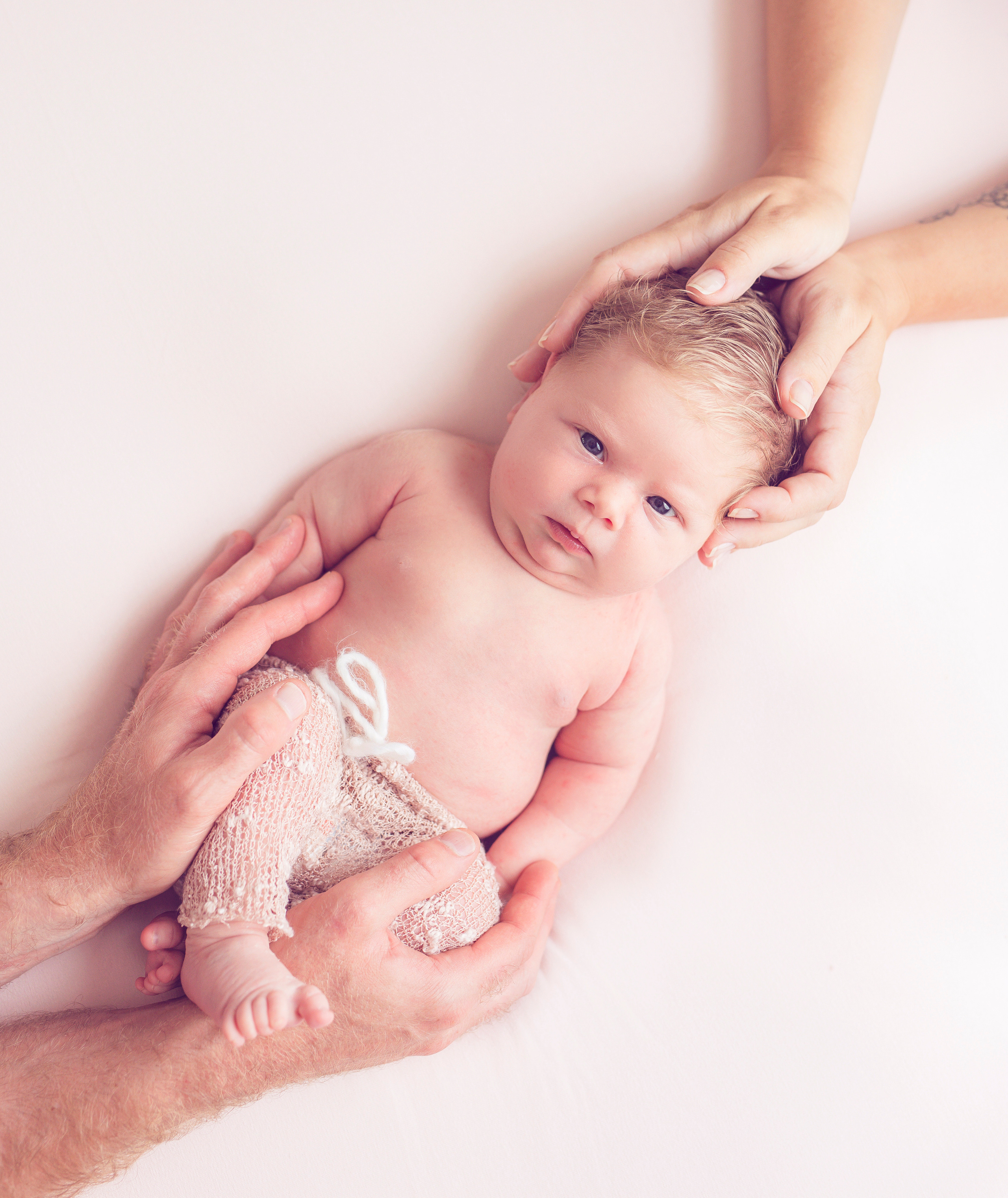 Artistieke newborn shoot