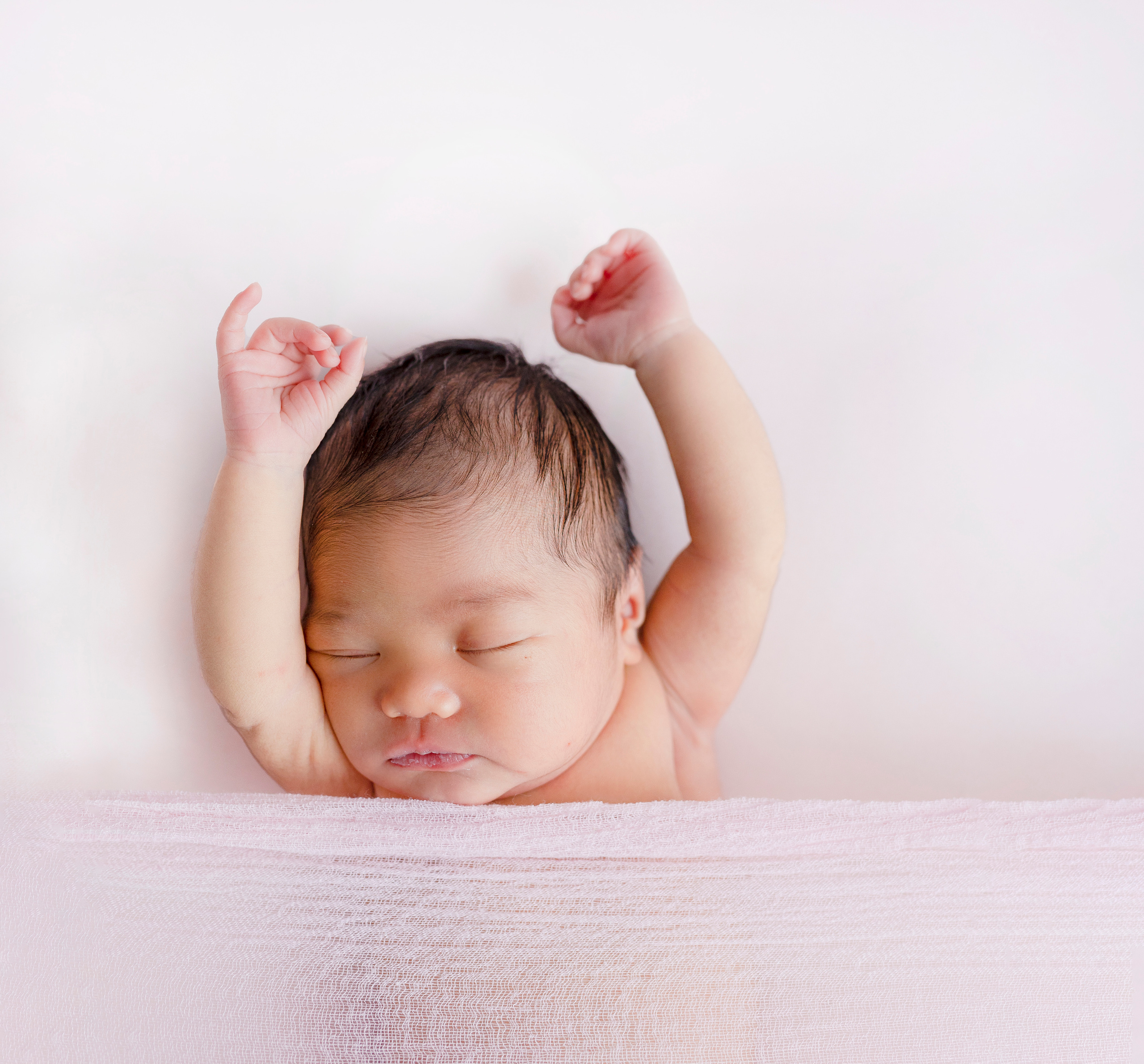 Samengestelde babyfotoshoot