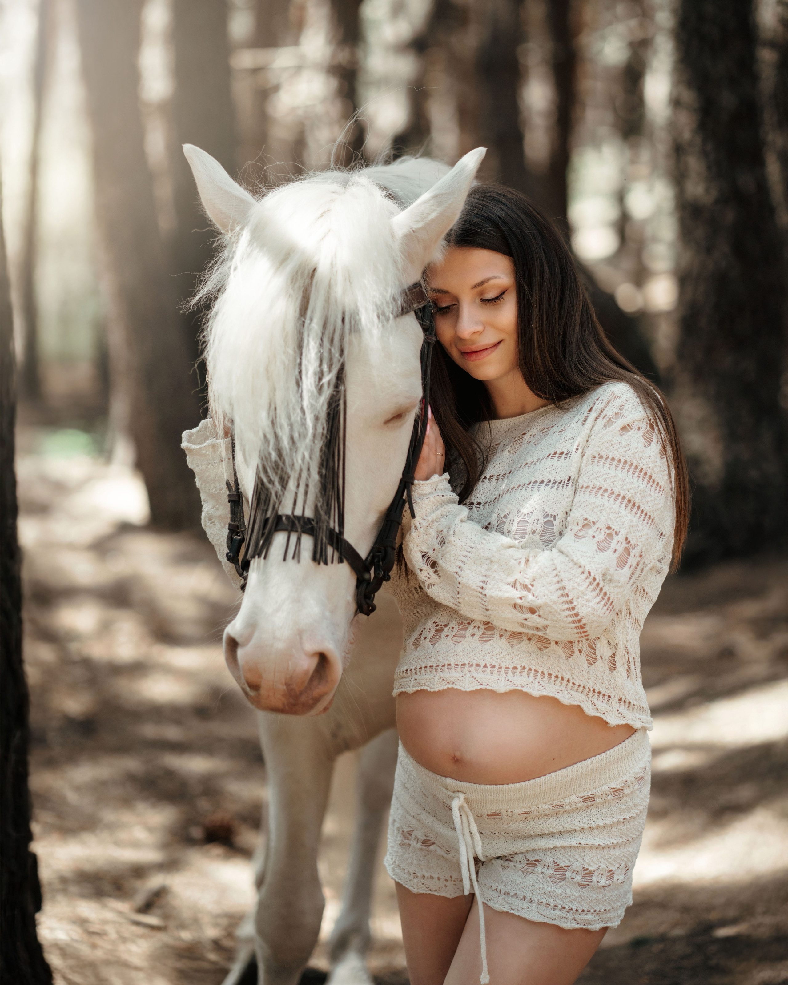Конная фотосессия. Женские портреты в Мадриде — естественная красота и свет | Anna Maruleva