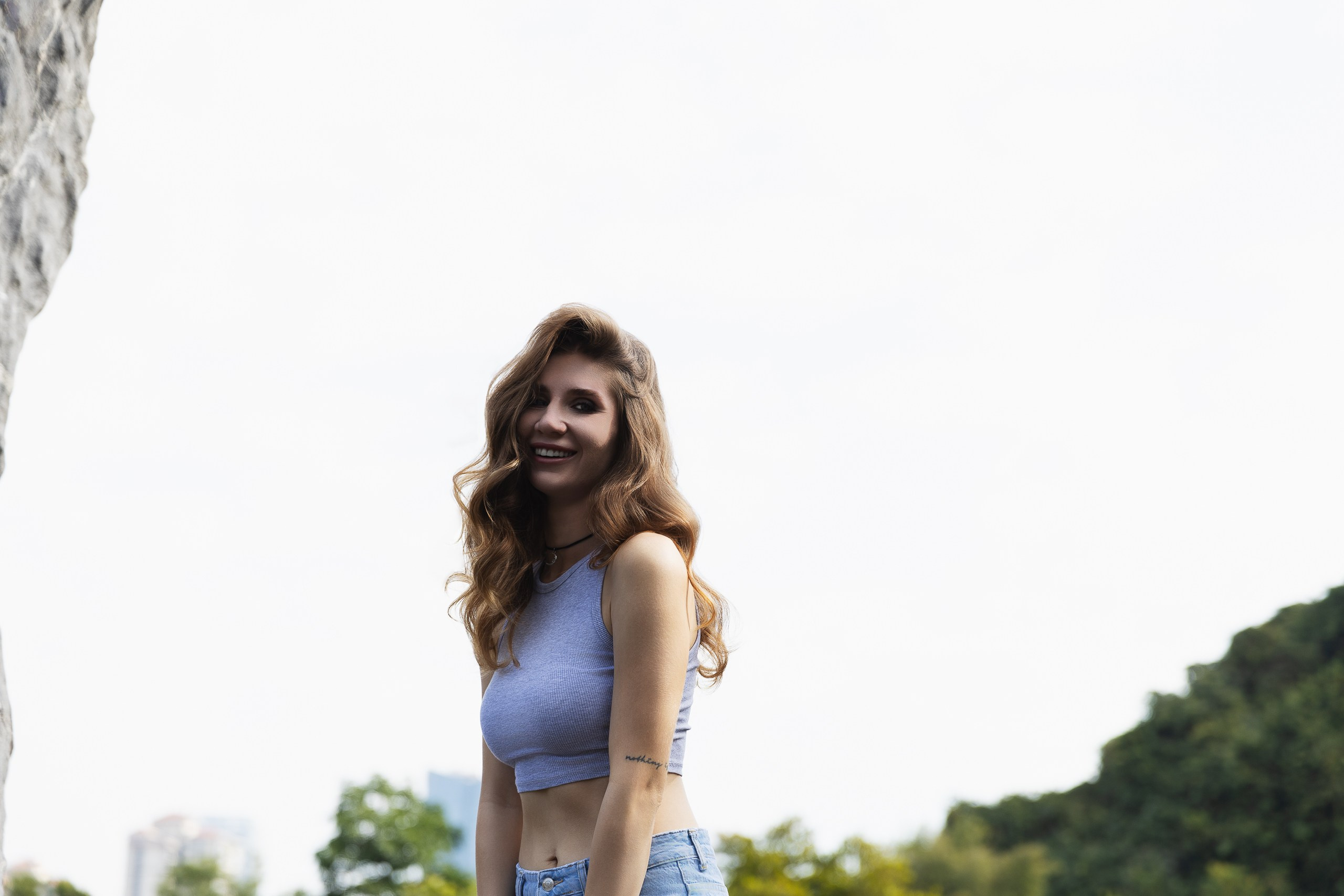 Diana morning in the forest