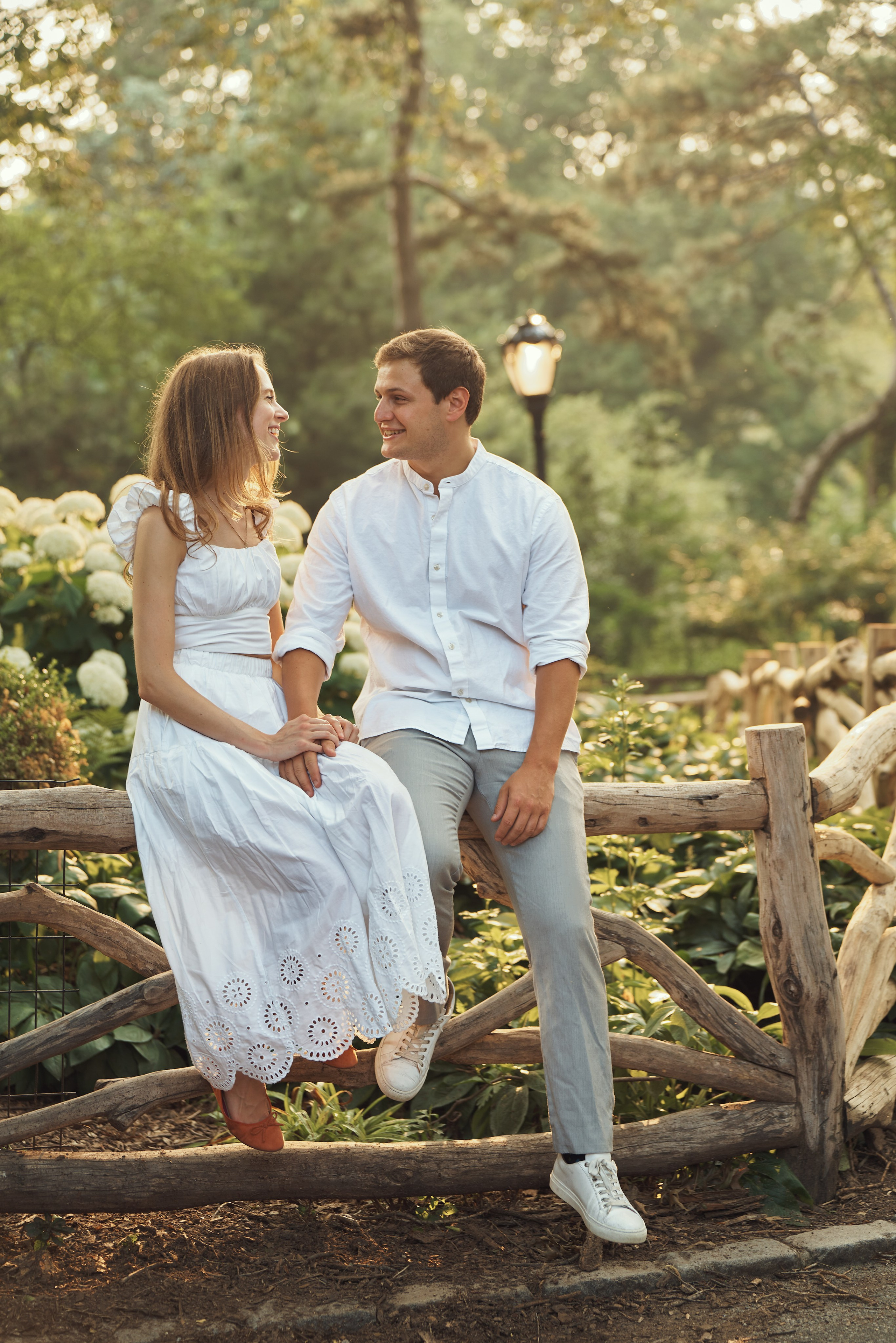 Page and Chris, Central Park. Alex Pedan photography