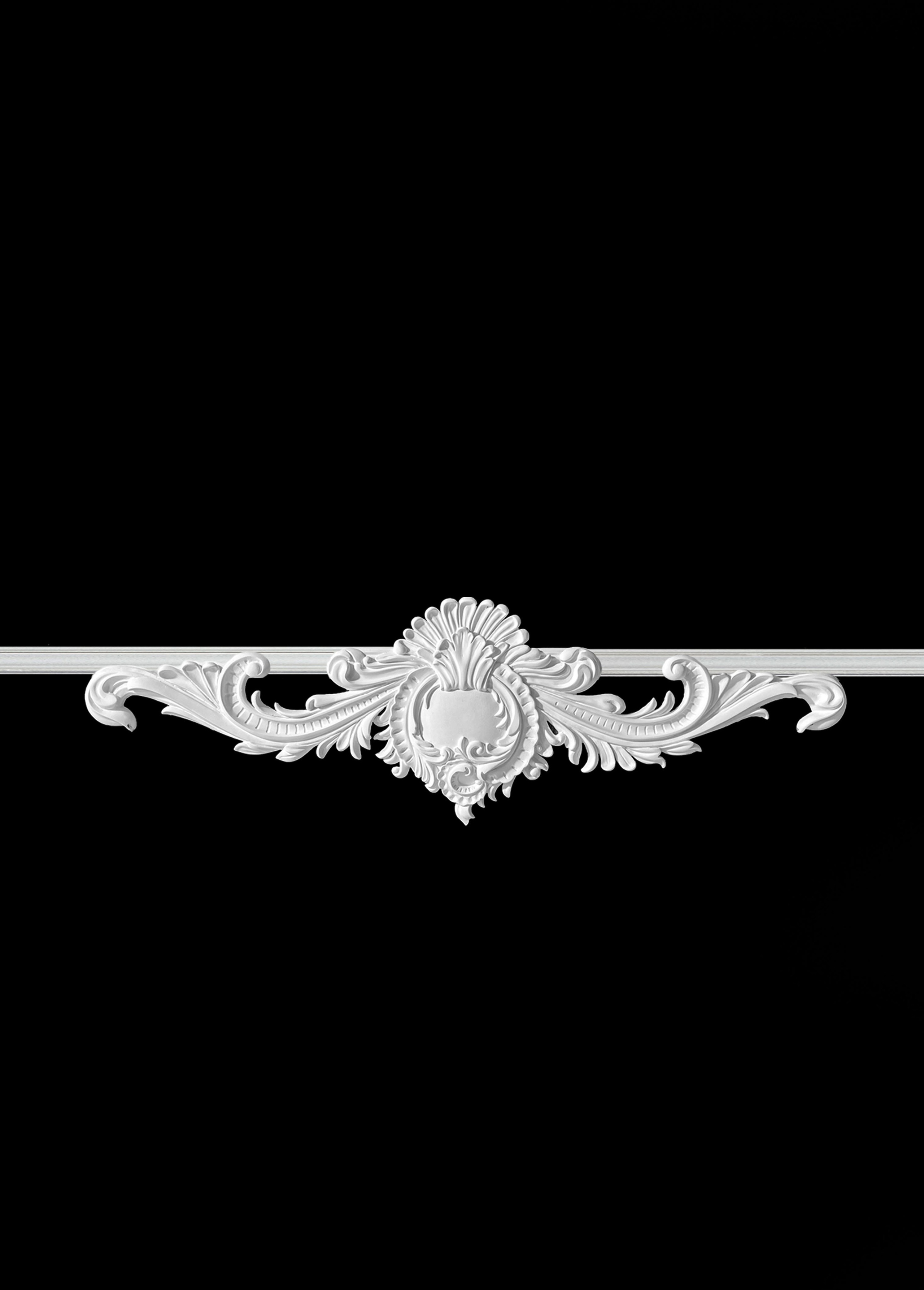 Cartouche Centerpiece. Plaster molding
