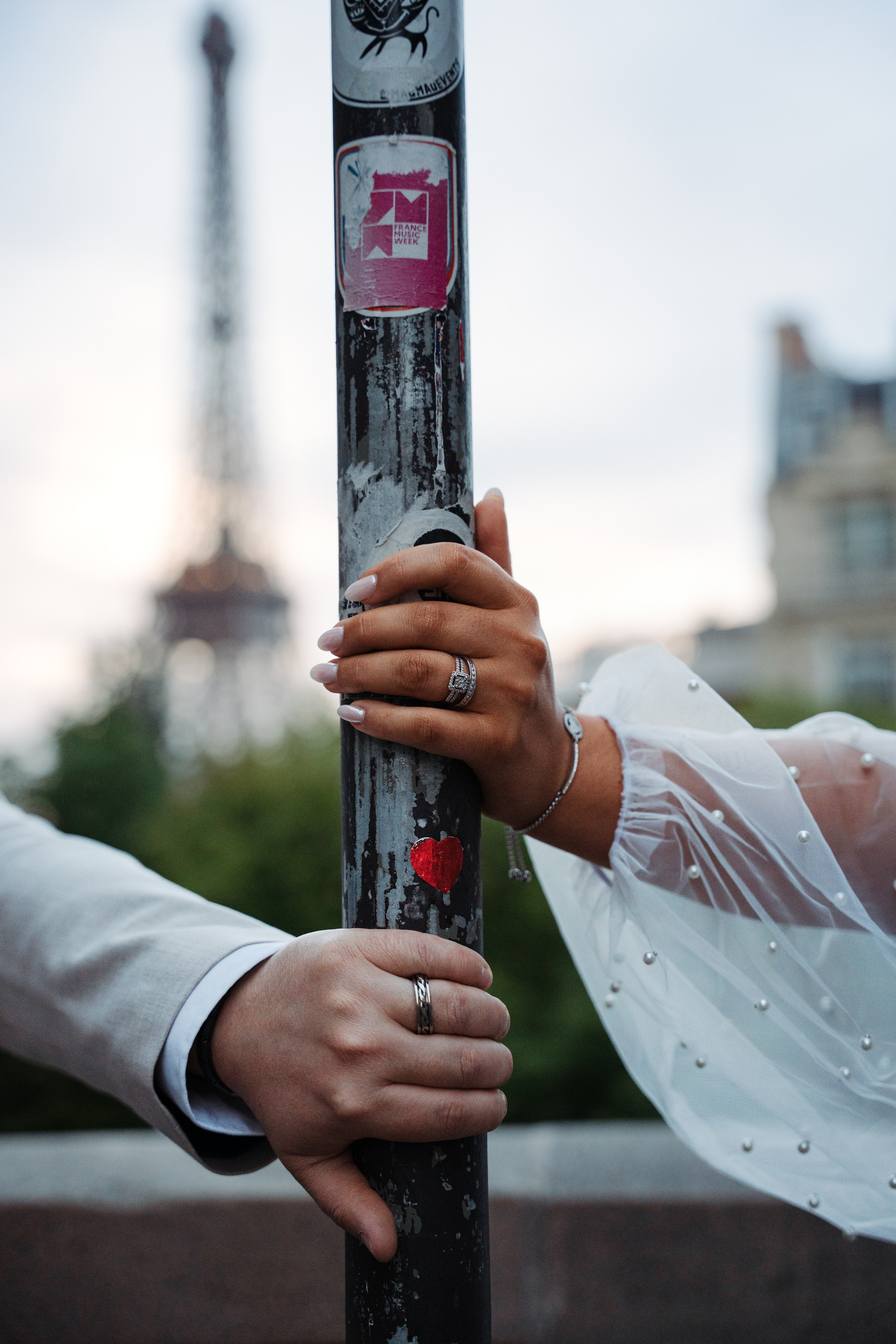 Gerianne & Jordan — the newlyweds in Paris!. Фотограф в Париже Полина Осипова
