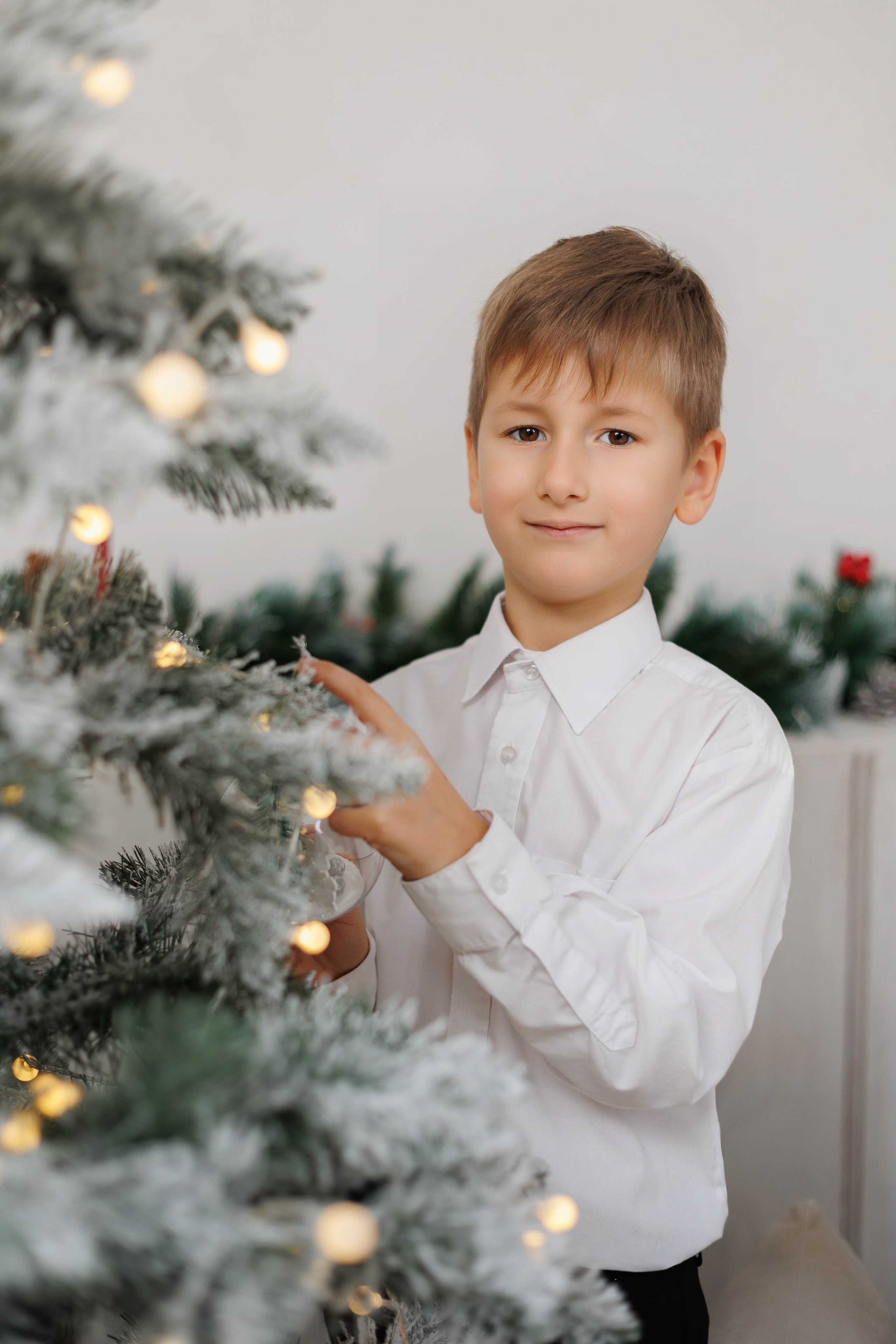 Новогодняя съёмка в студии. Семейный и детский фотограф в Вильнюсе Светлана Наумова