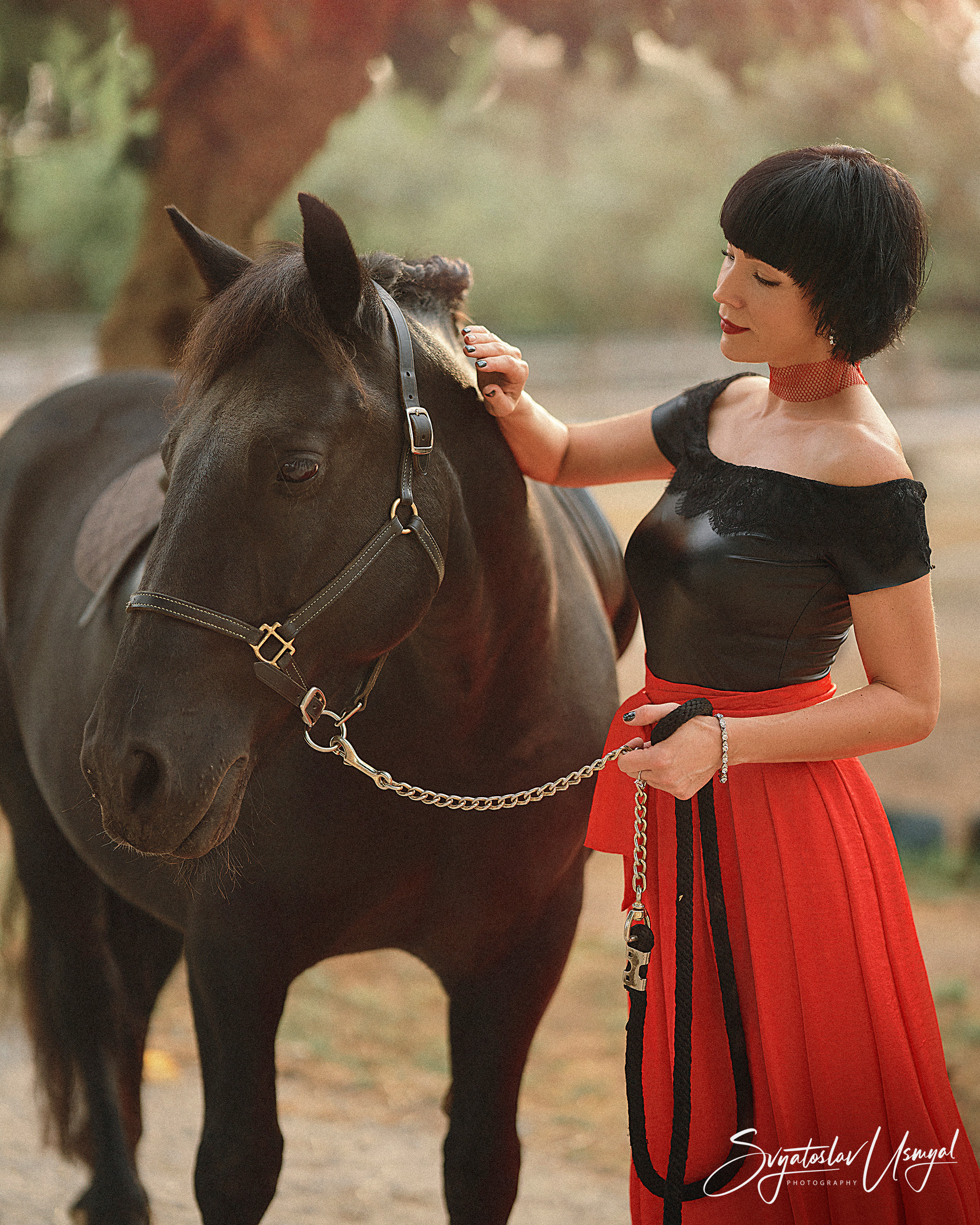 Photo shoot with horses. Photographer @ Studio | Barcelona — Svyatoslav Usmyal