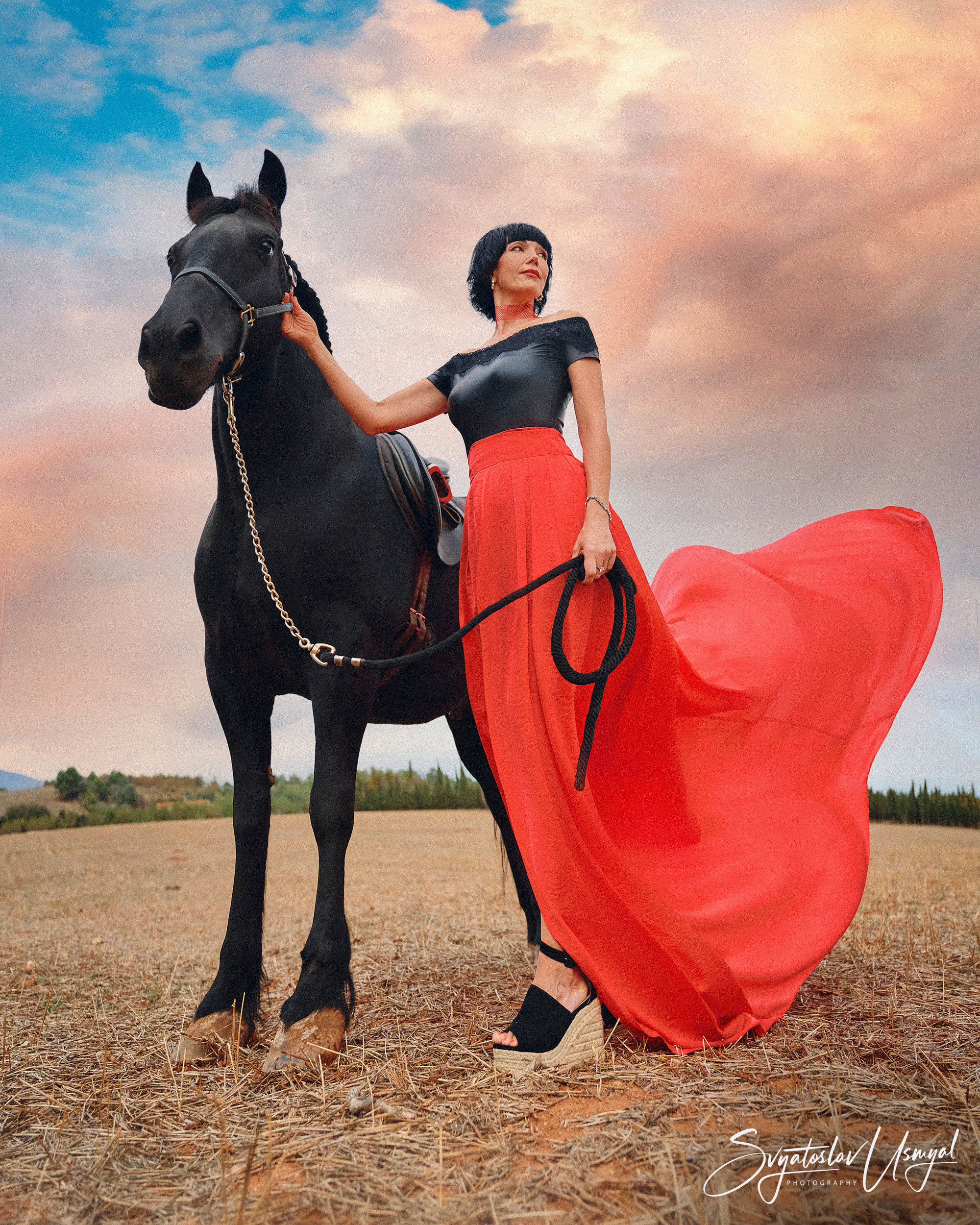 Photo shoot with horses. Photographer @ Studio | Barcelona — Svyatoslav Usmyal