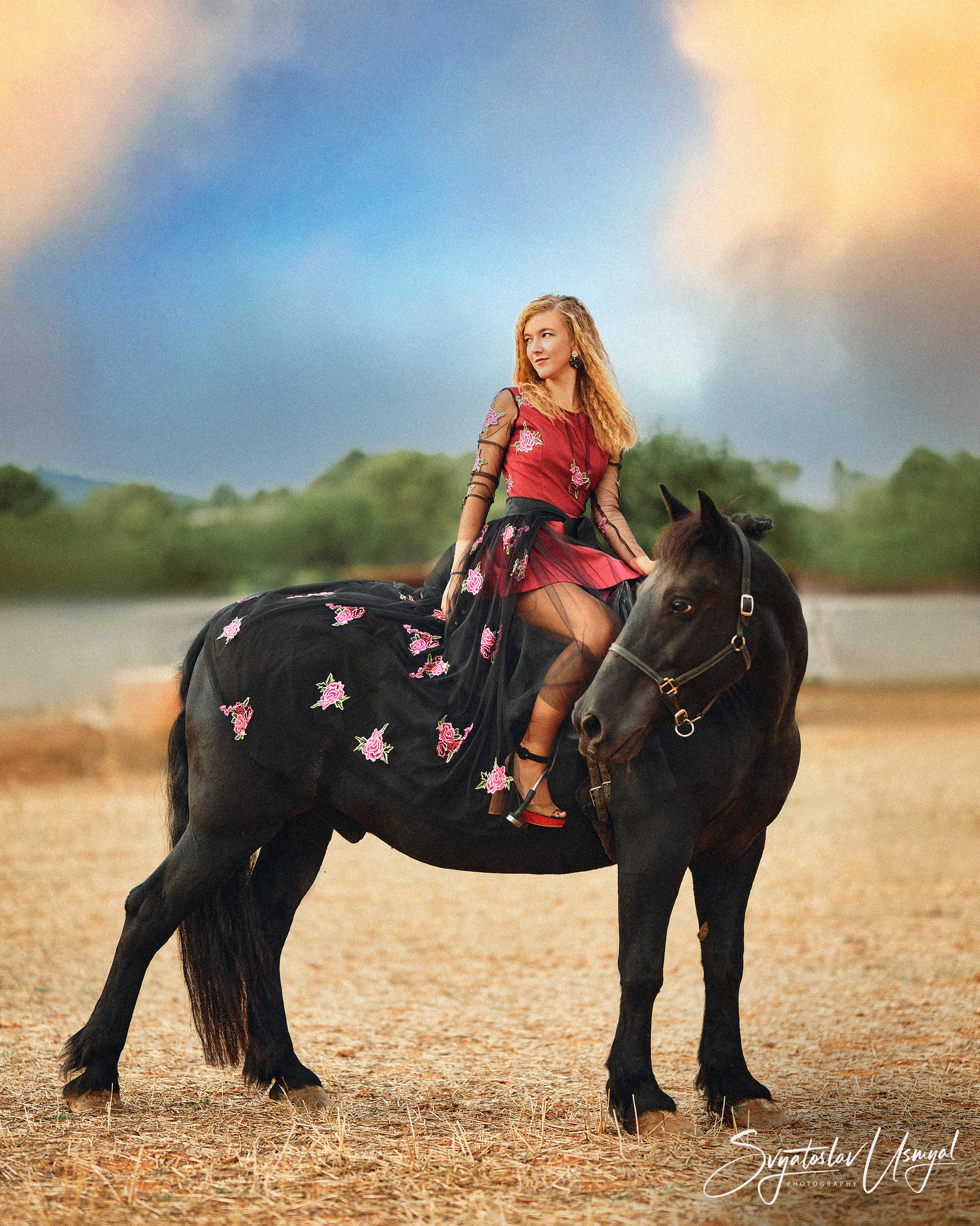 Photo shoot with horses. Photographer @ Studio | Barcelona — Svyatoslav Usmyal