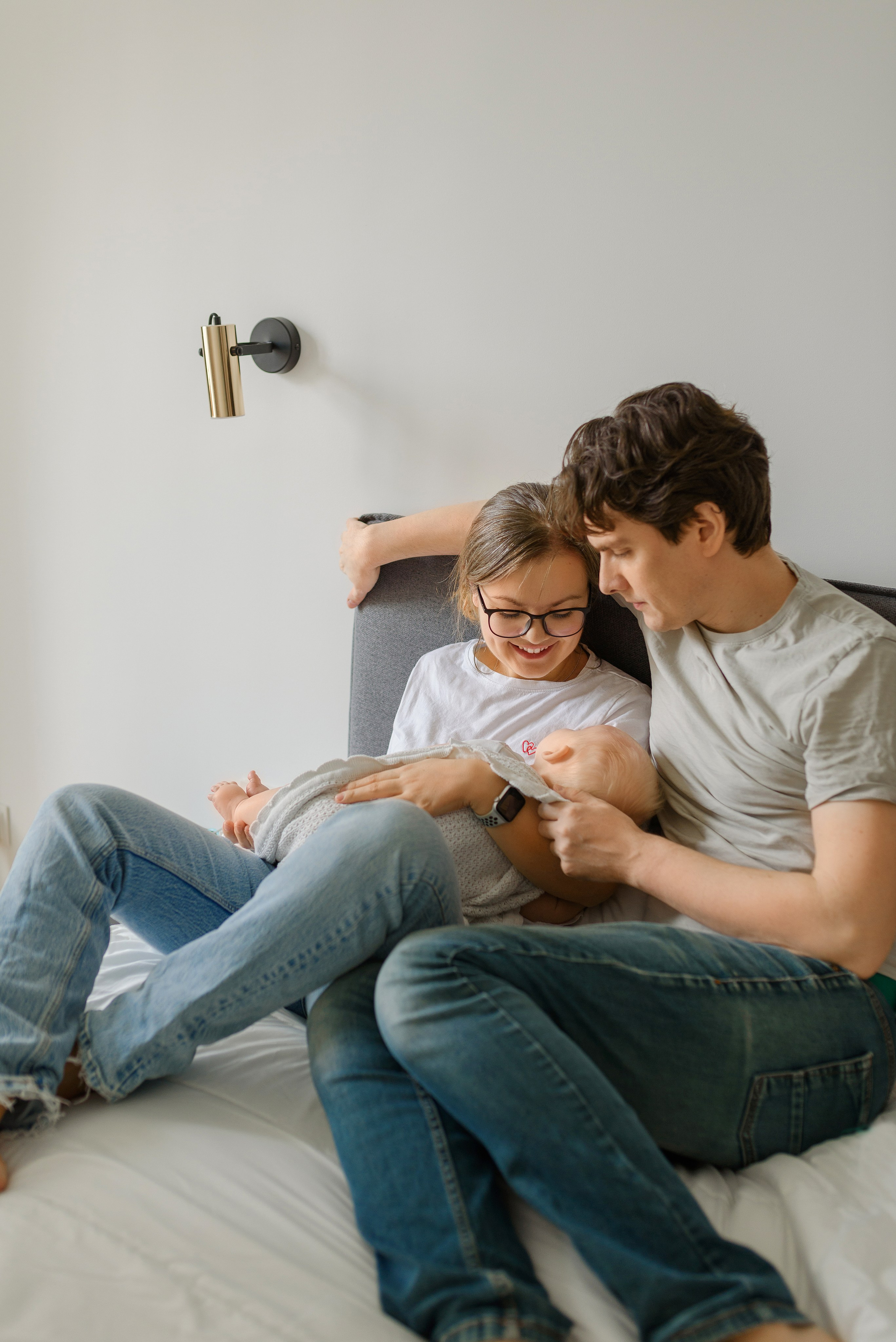 Съёмка в стиле life-style с элементами newborn от 0 до 12 мес. Семейный фотограф и фотограф новорожденных в Вильнюсе Ирина Беленкевич