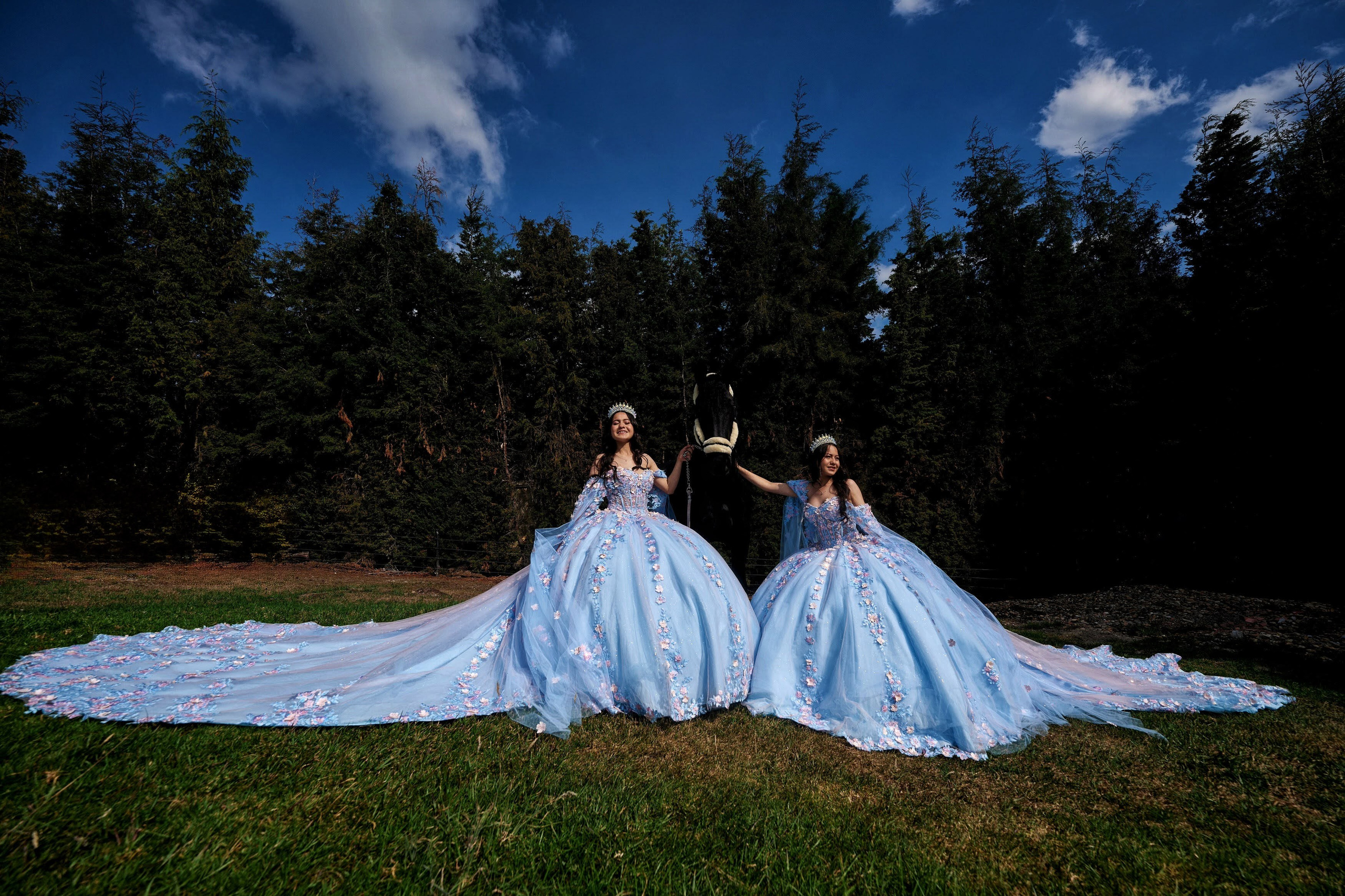 Fotografía de quince años en el campo.