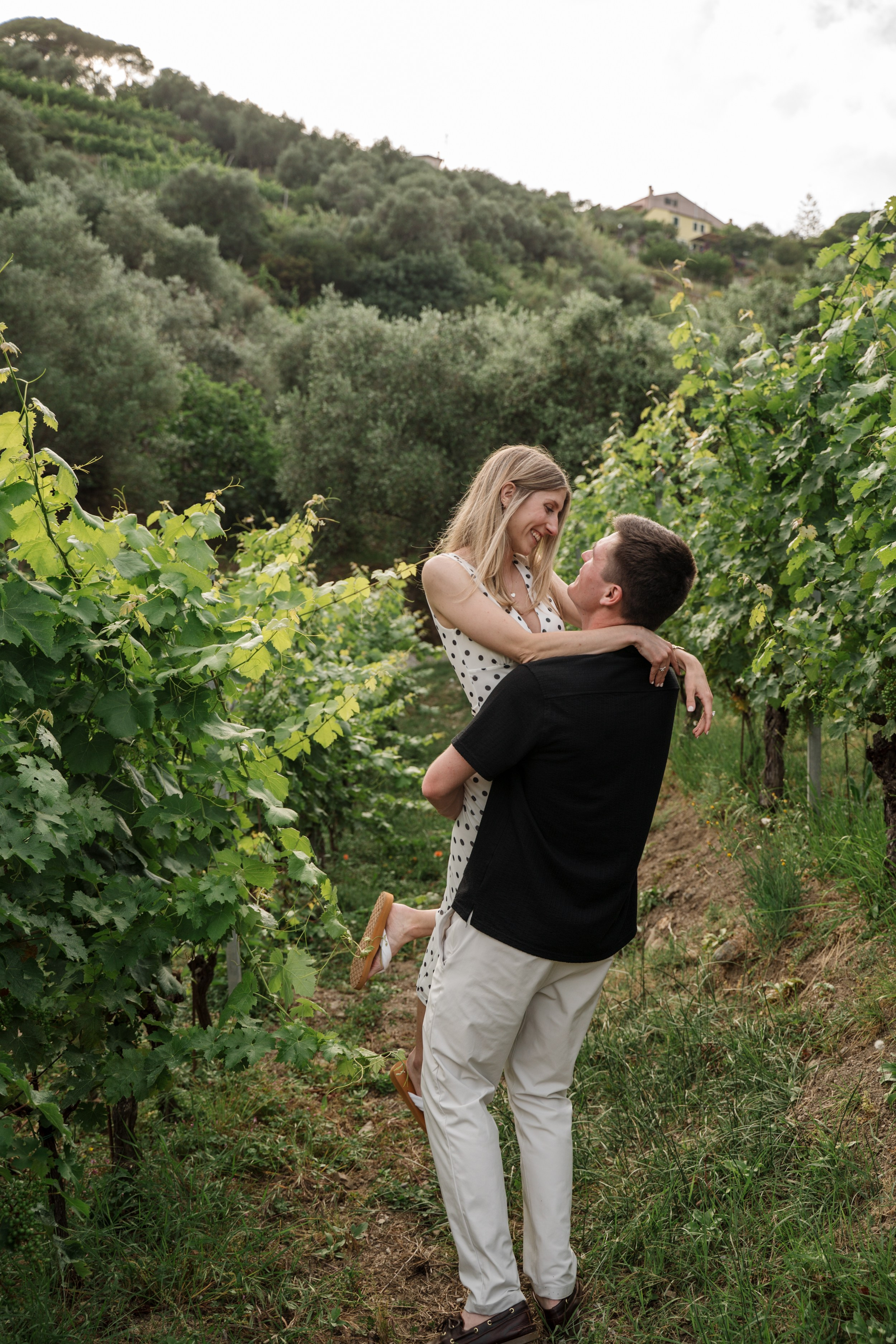 Secret Proposal at a Winery. Lake Como Proposal Photographer | Surprise Proposals & Engagements
