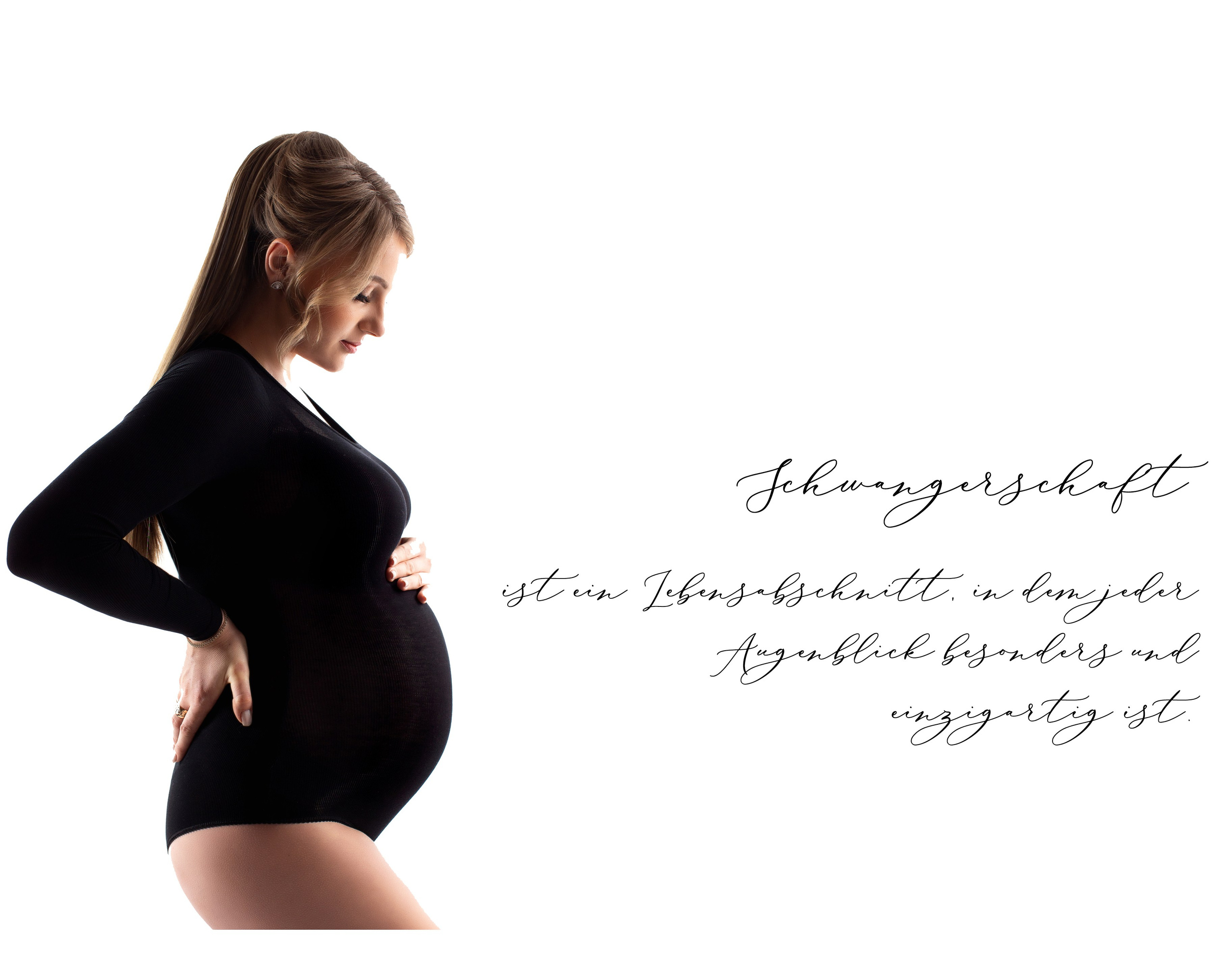 Studiofotografie - Studioportrait - Babybauchschooting. Fotografin in Osnabrück Mariana Slav