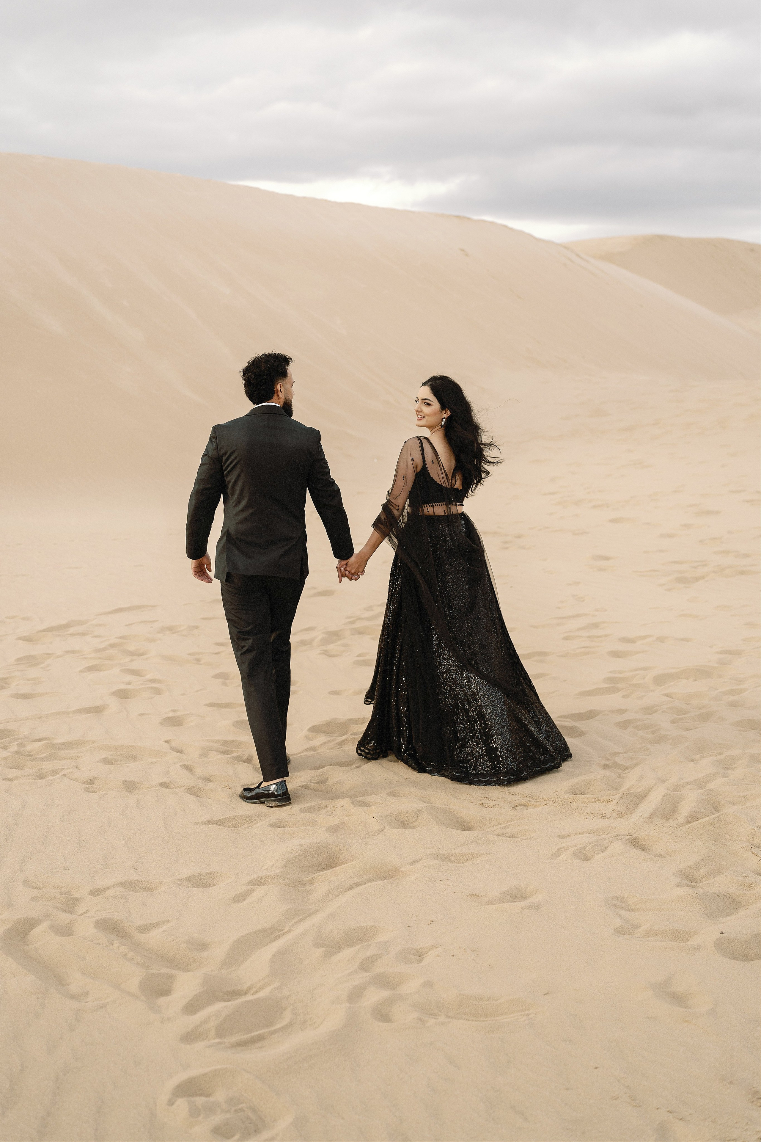 Elopement at Pismo Beach Sand Dunes, California. Wedding Photography & Videography Team in California, Los Angeles, San Francisco, San Diego and Travel