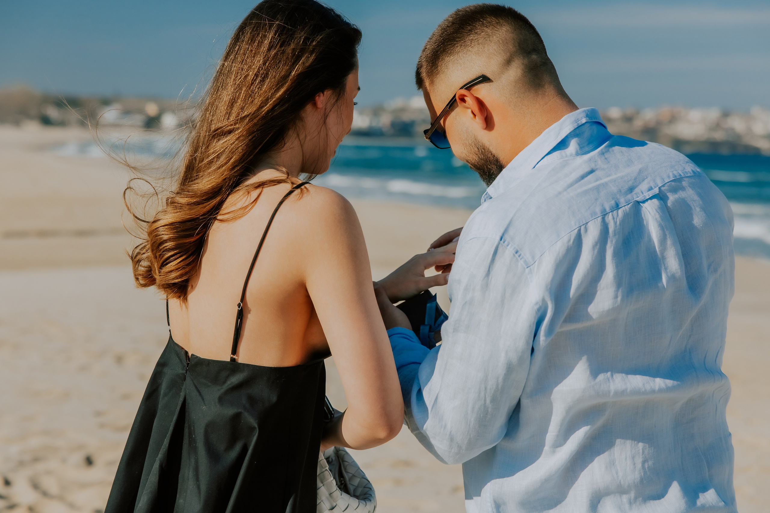 Годеж на плажа. Фотограф Ирина Йотова