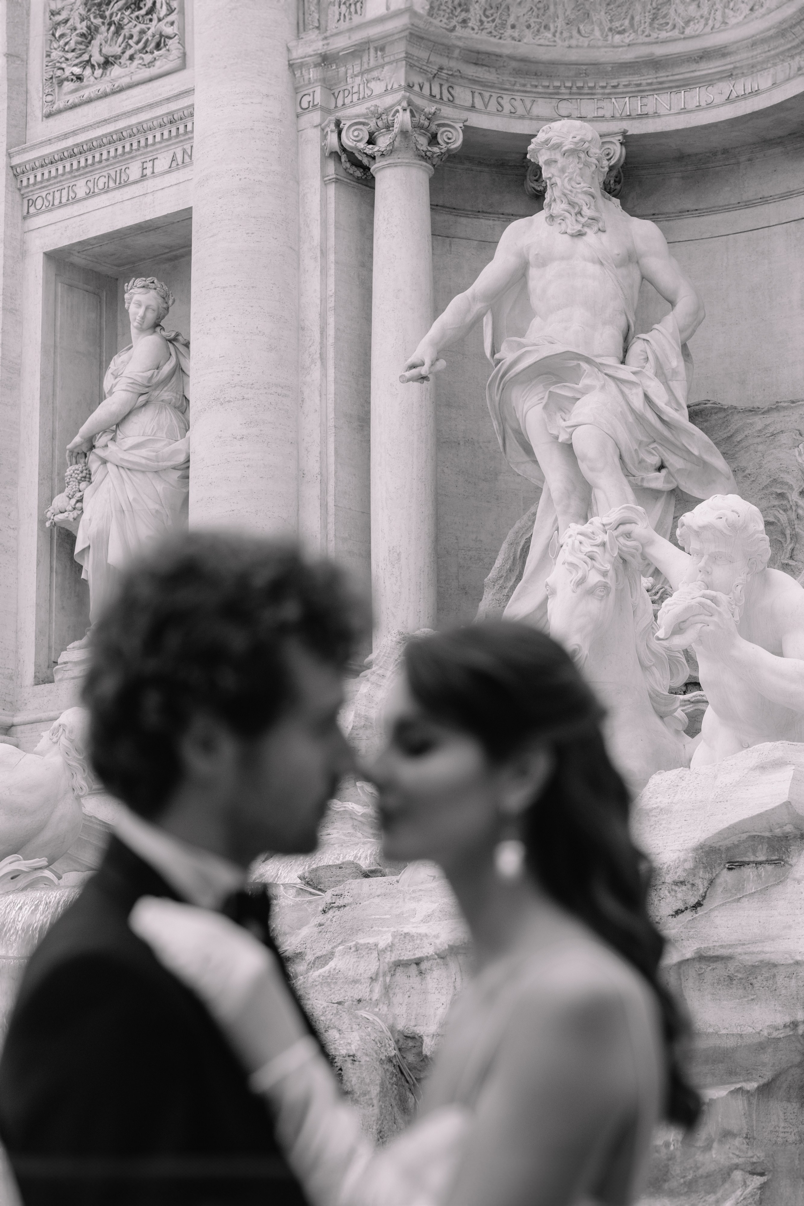 A Romantic Sunrise Elopement in Rome — Rain, Vespa & Love