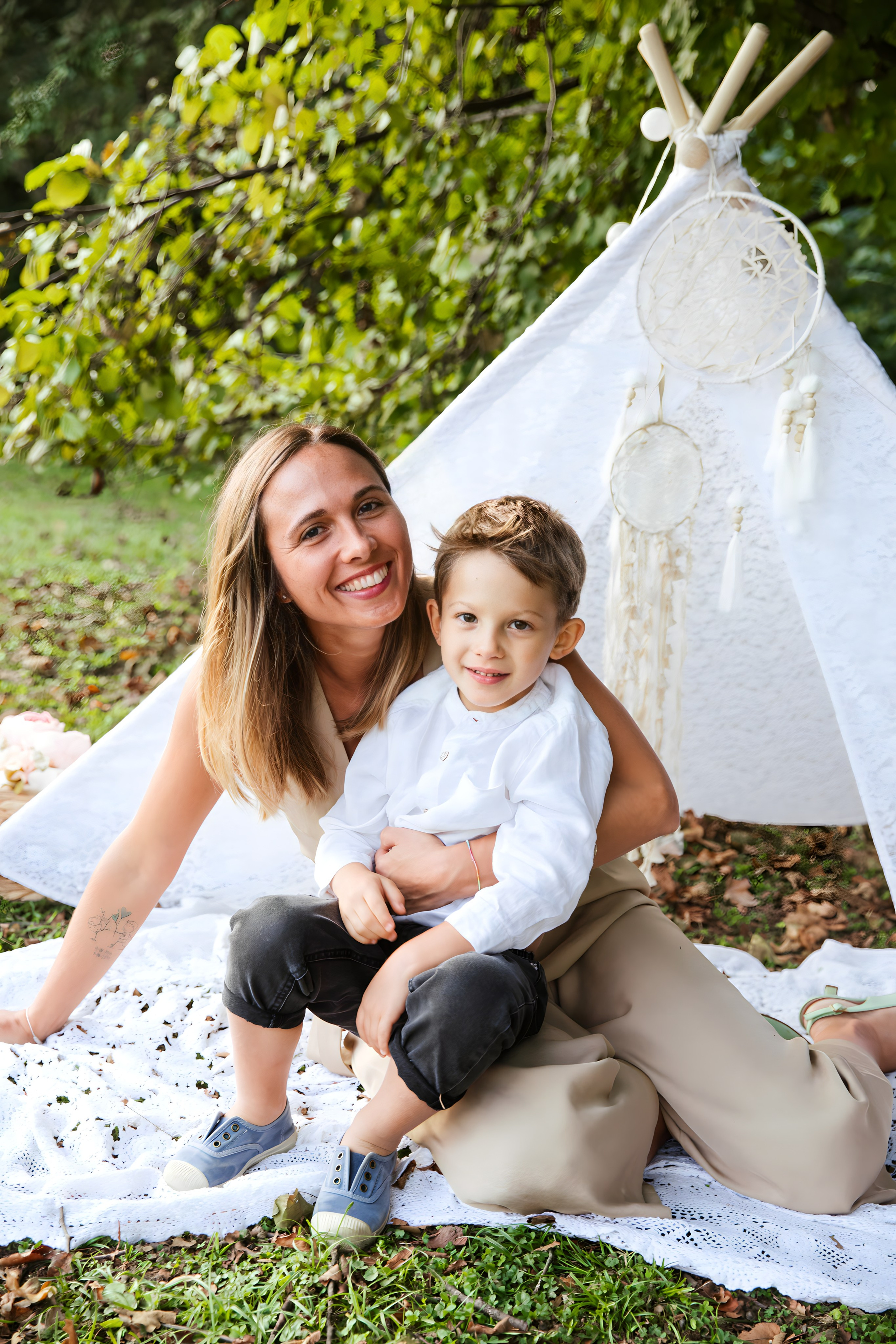 Maggie e la sua bellissima famiglia. Luci e Capricci Photography