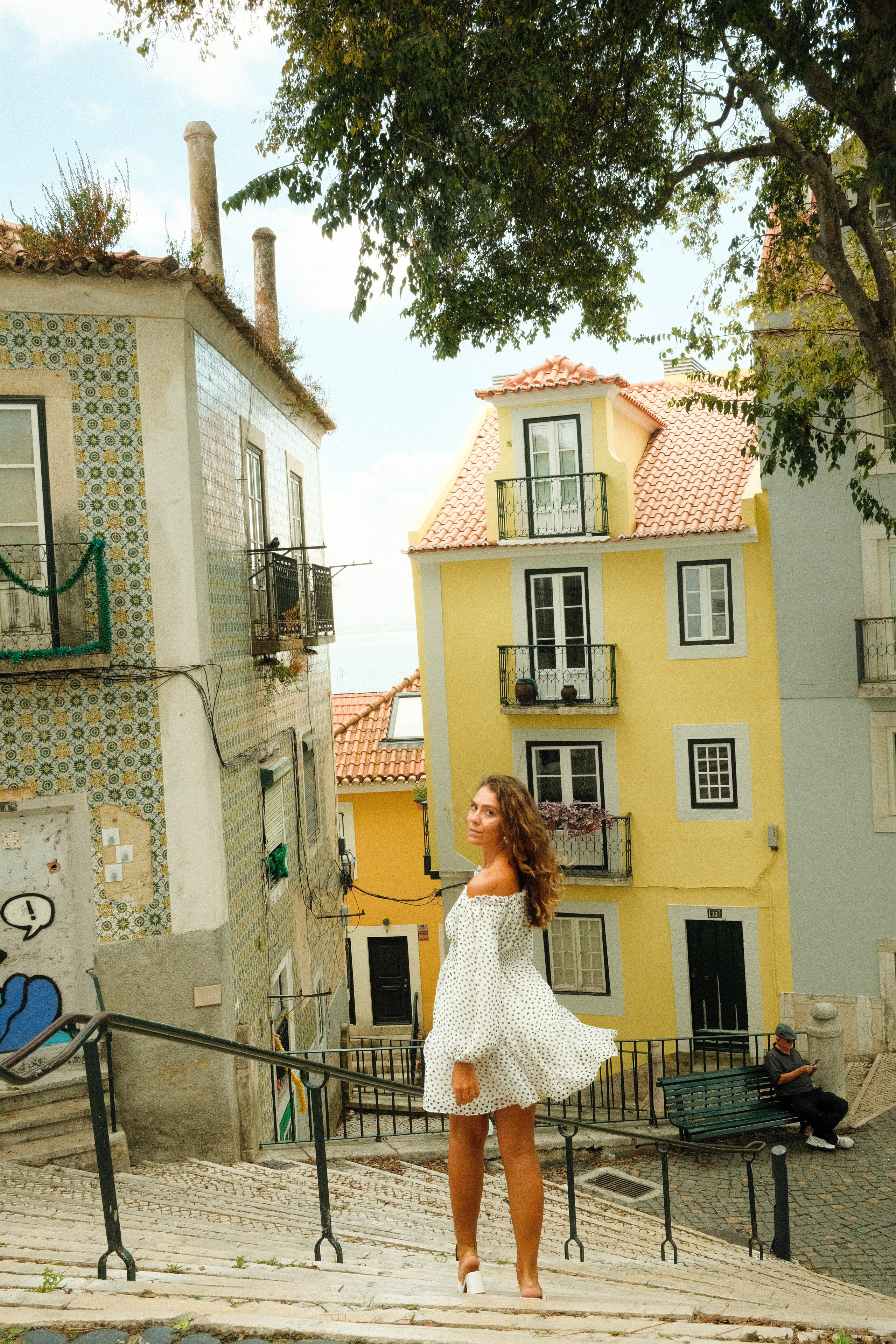 Selected Work. Lisbon Portrait Photographer Eugenia Lens — Lifestyle Photoshoots in Alfama, Walking Photosets, Warm Fujifilm Portraits. Book Your Shoot
