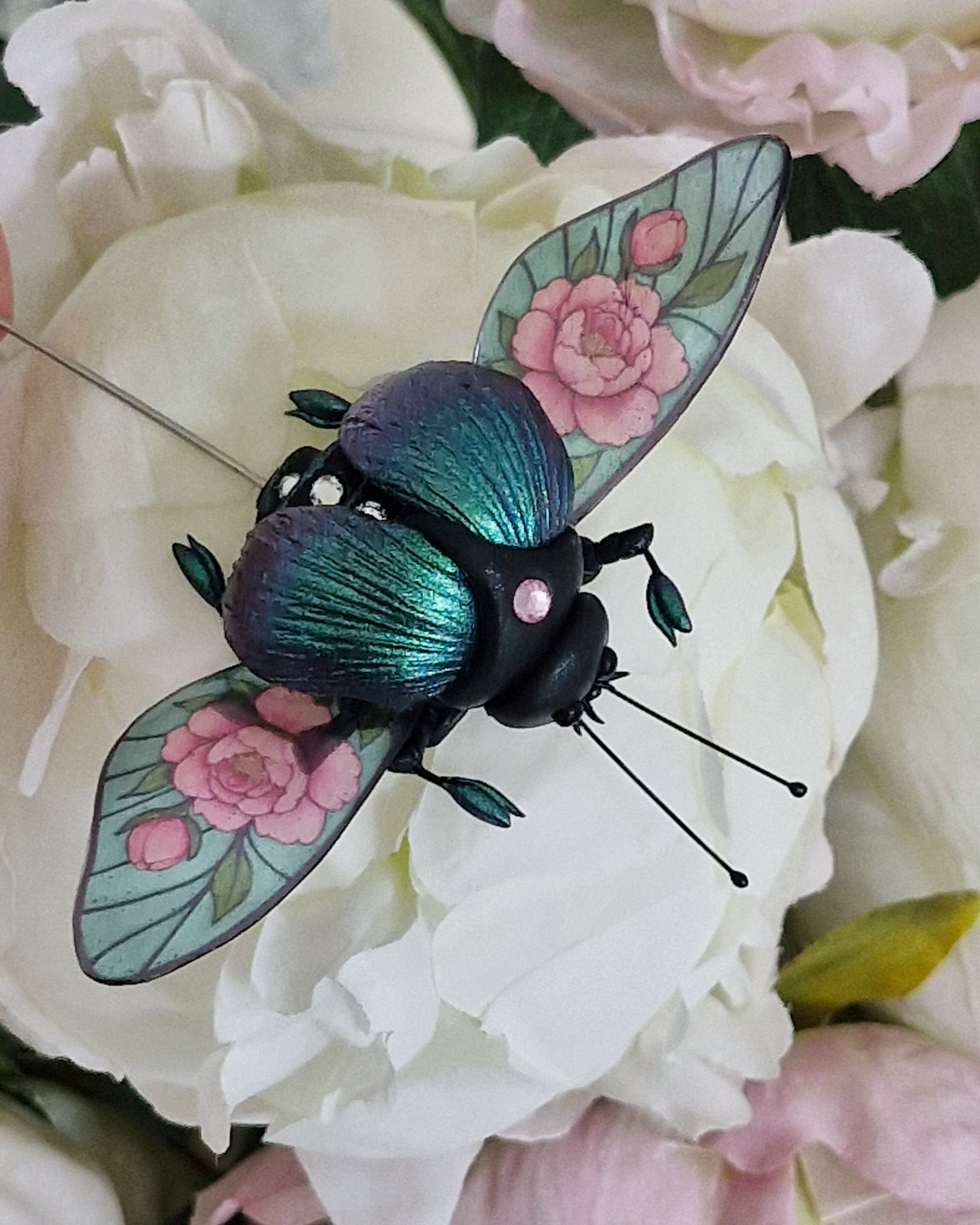 Броши-жуки / Insekten-Broschen ➜. Oksana Paul-Gardinen-Design Oksana Paul ✧ Art of Gardinen & Textile Design ✧ Polymer Clay Art & Handmade Creatures