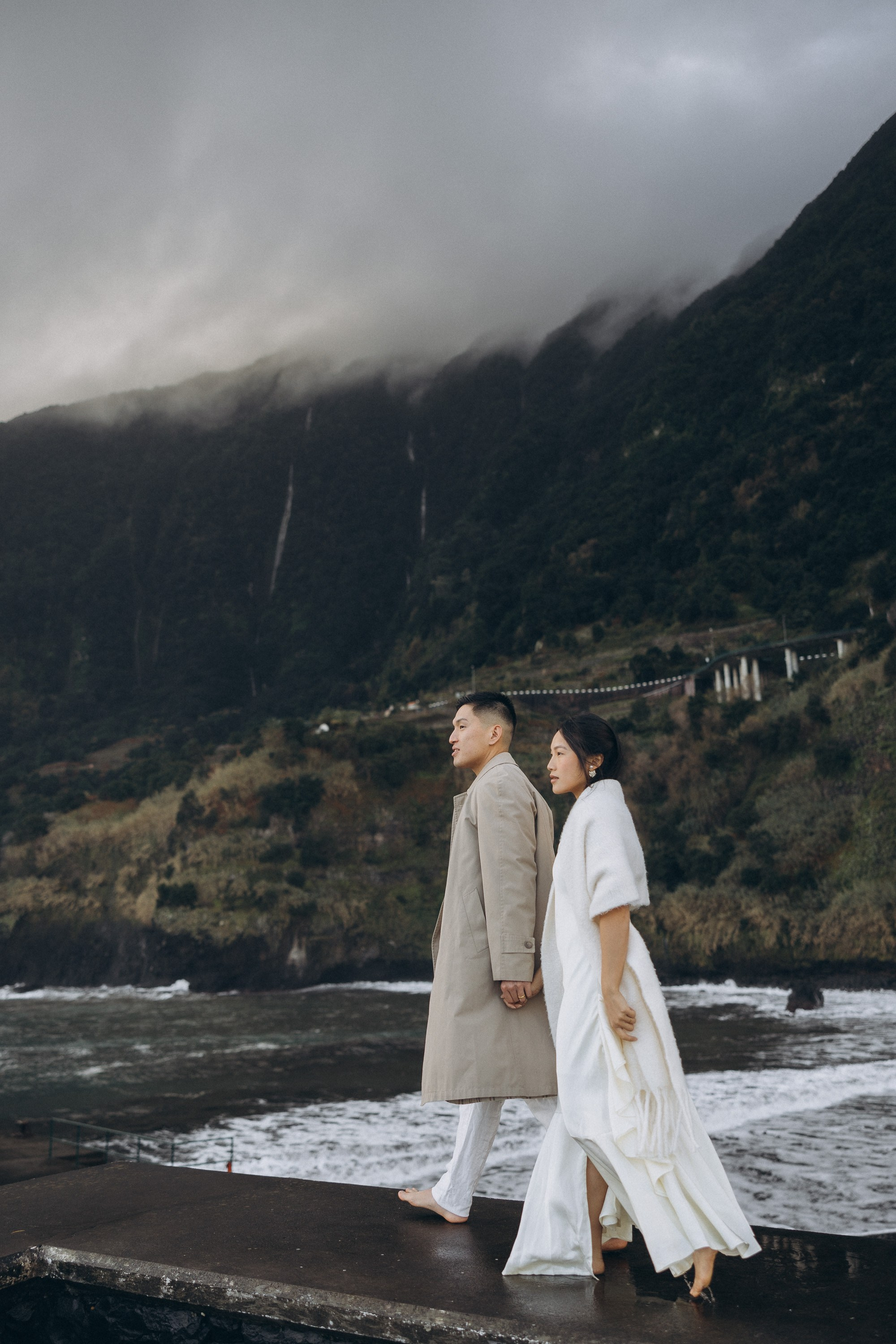 Couple photoshoot at Seixal beach & Fanal Forest