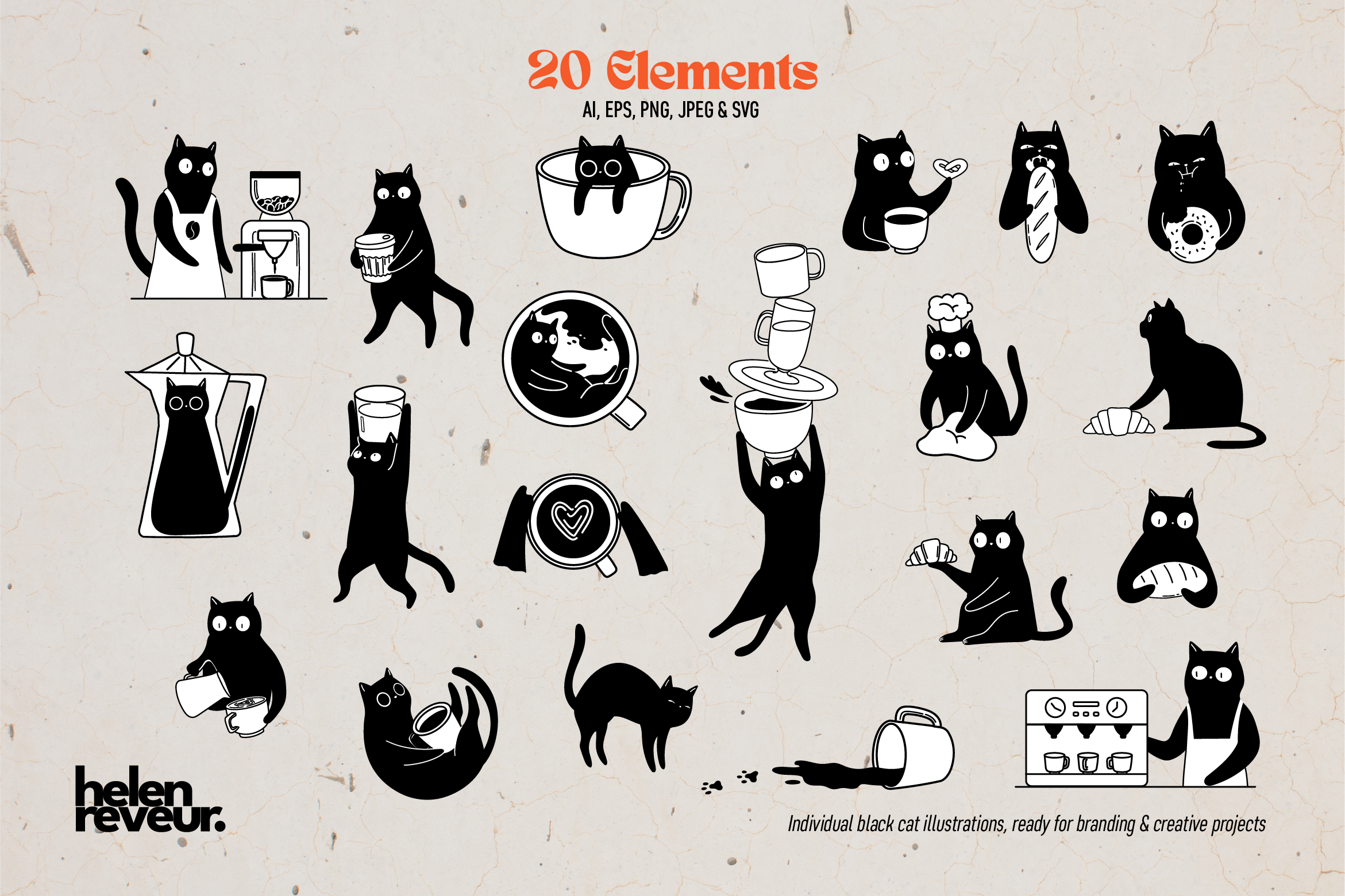 Vector Illustrations. Helen Reveur | Illustrator & Brand Designer | Ready-Made & Custom Illustrations