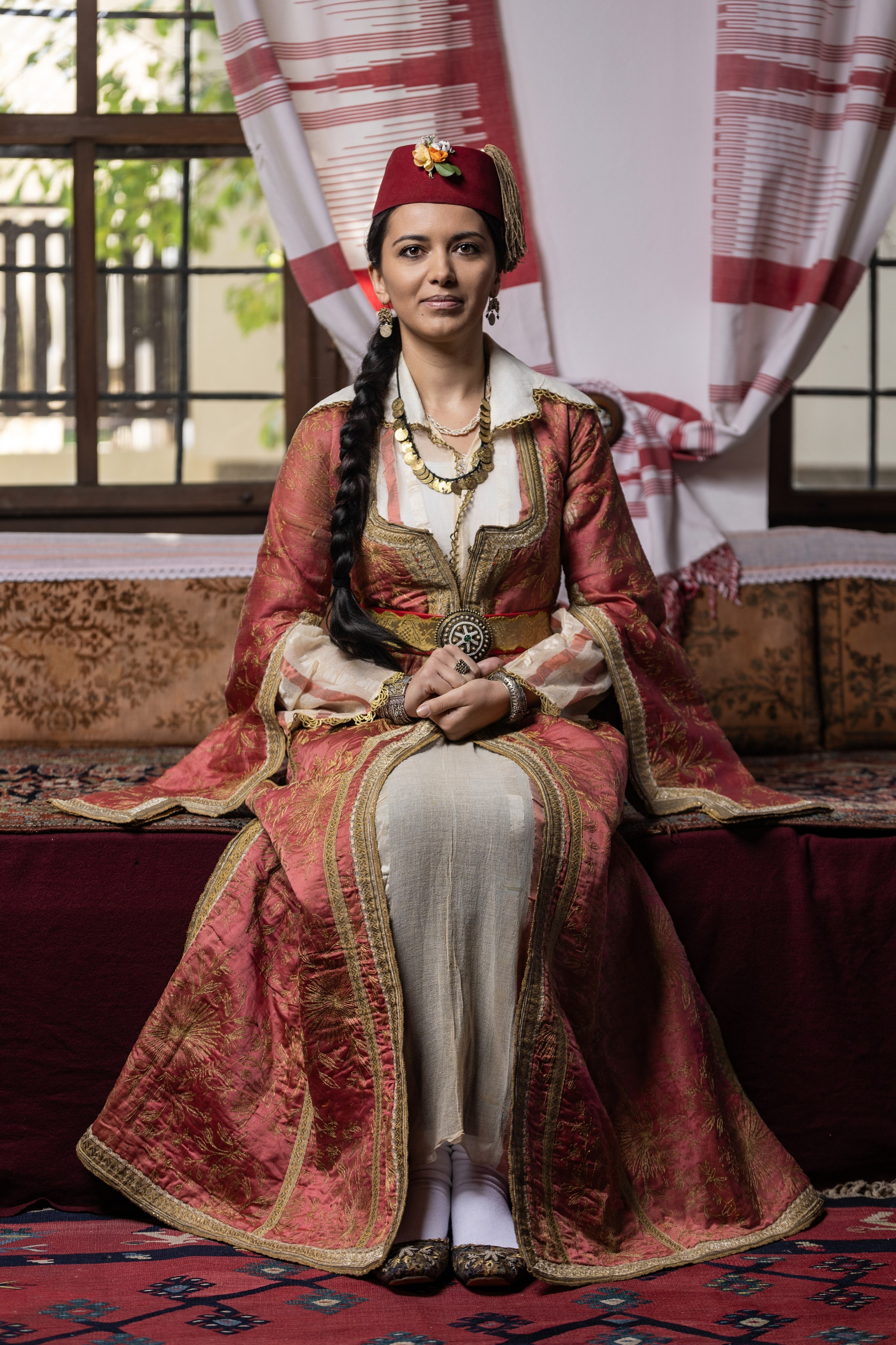 Traditional Bosnian Costumes – Svrzo House Sarajevo is a photography series by photographer Namir Čomaga, presenting authentic Bosnian traditional costumes through portrait and cultural heritage photography.The photographs were created in Svrzo House in Sarajevo, Bosnia and Herzegovina, one of the most important preserved examples of Ottoman-period residential architecture. The gallery documents historical clothing, traditional jewelry and authentic costume details through carefully composed portraits inspired by Bosnian cultural heritage.This gallery is part of the author's photography portfolio, focusing on Sarajevo photography, Bosnia and Herzegovina photography, cultural heritage photography, portrait photography and traditional costume photography.
