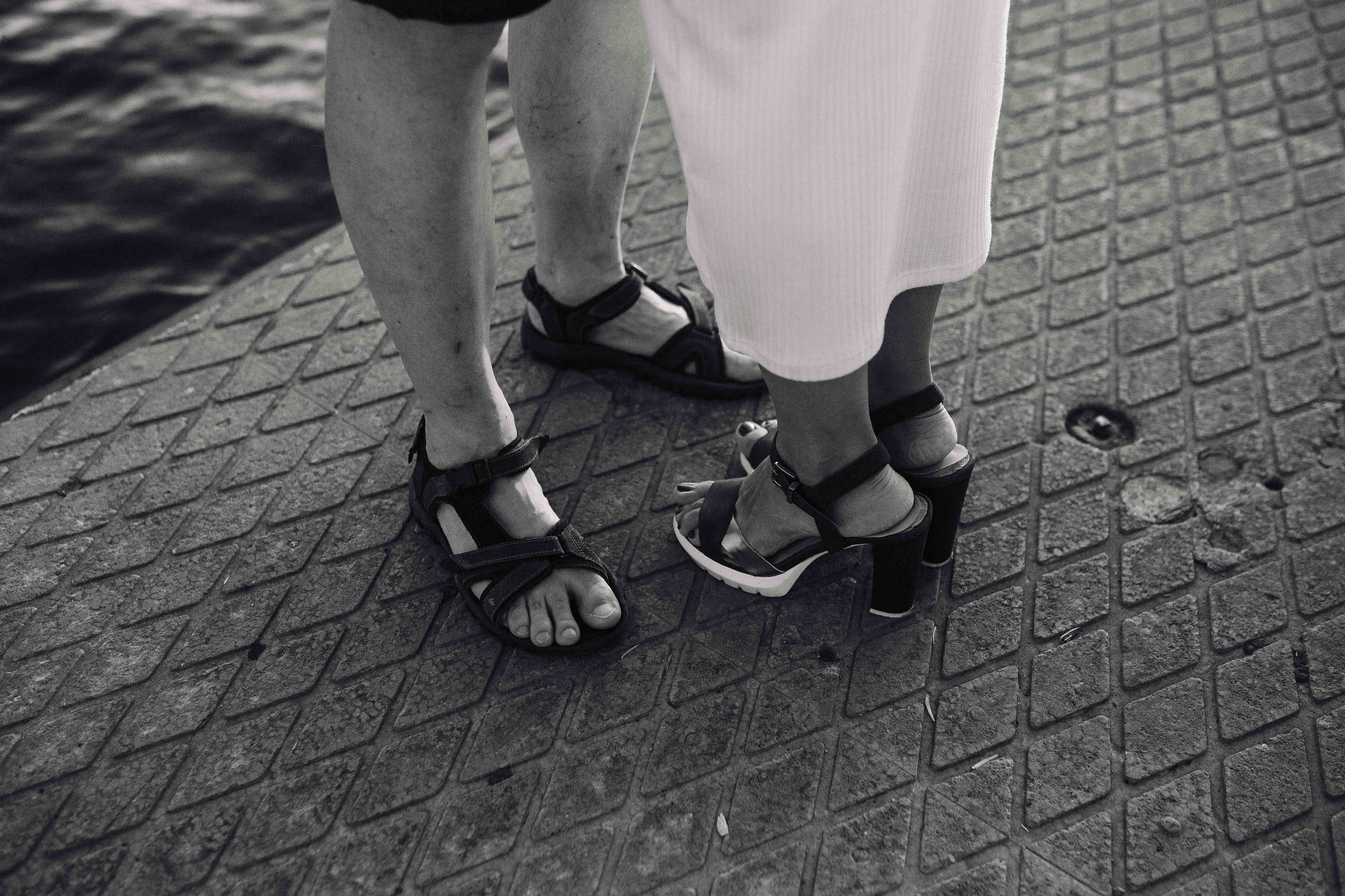 SUNSET IN JAFFO PORT. PHOTOGRAPHER IN ISRAEL