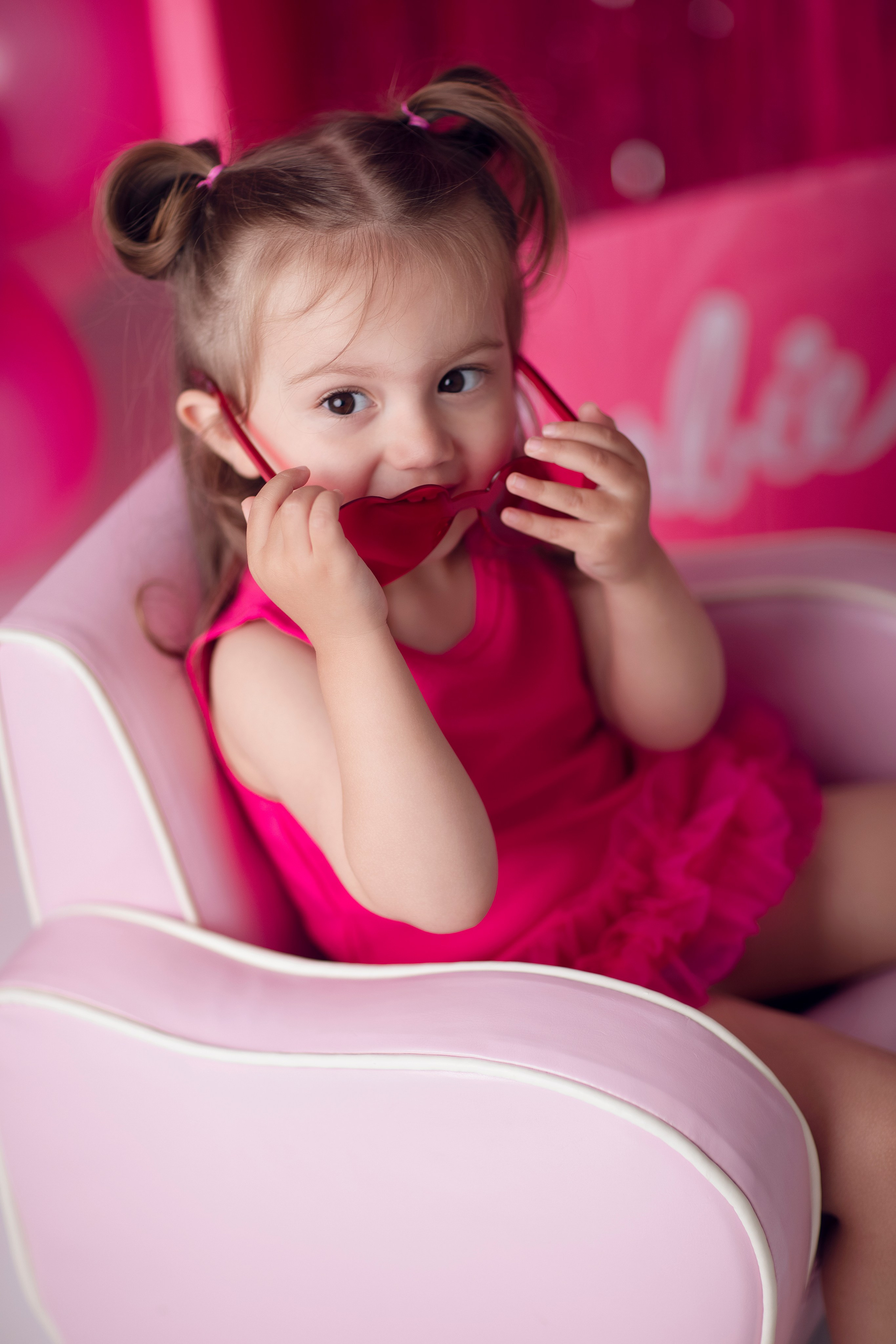 Mini-fotografering i Barbie-stil för flickor från 1 till 6 år. Axlundphotography.se