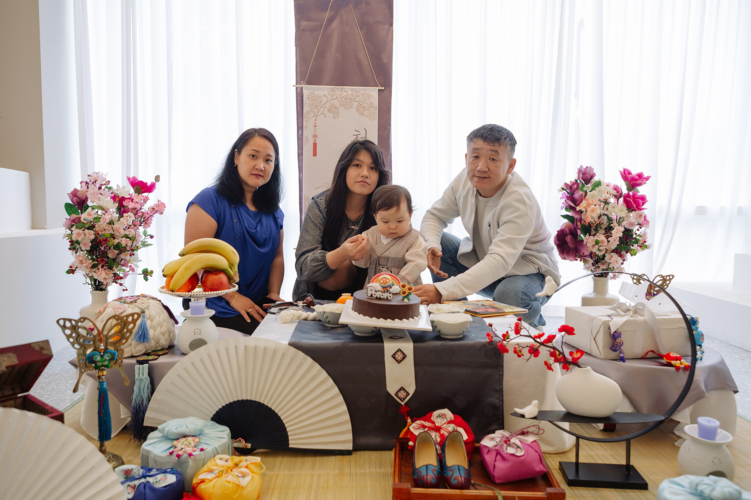 Тимофей в студии. Фотограф беременности, ньюборн и годовасиков в Корее Жанна Хан