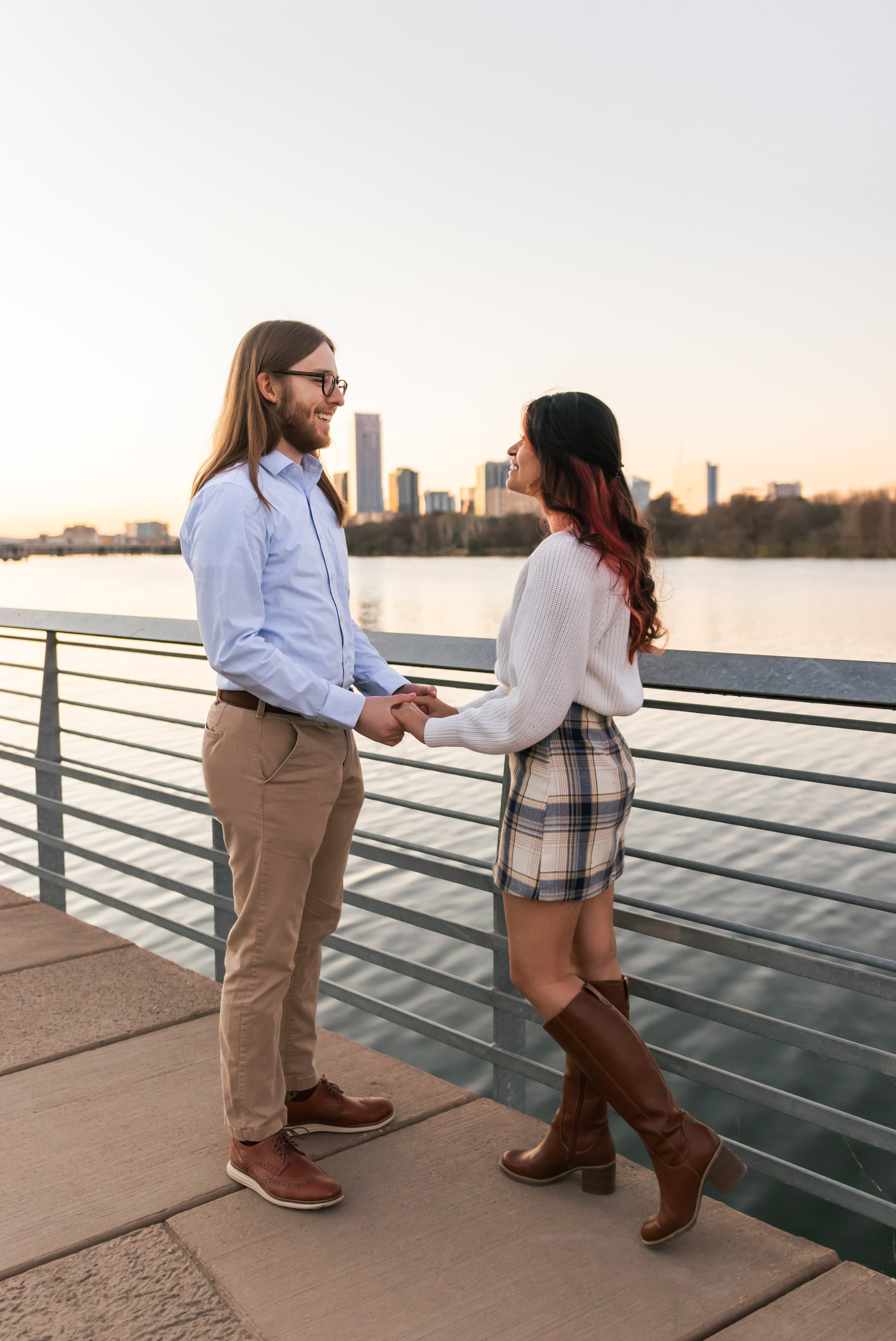 Riley and Maria’s engagement photoshoot at Red Bud Isle