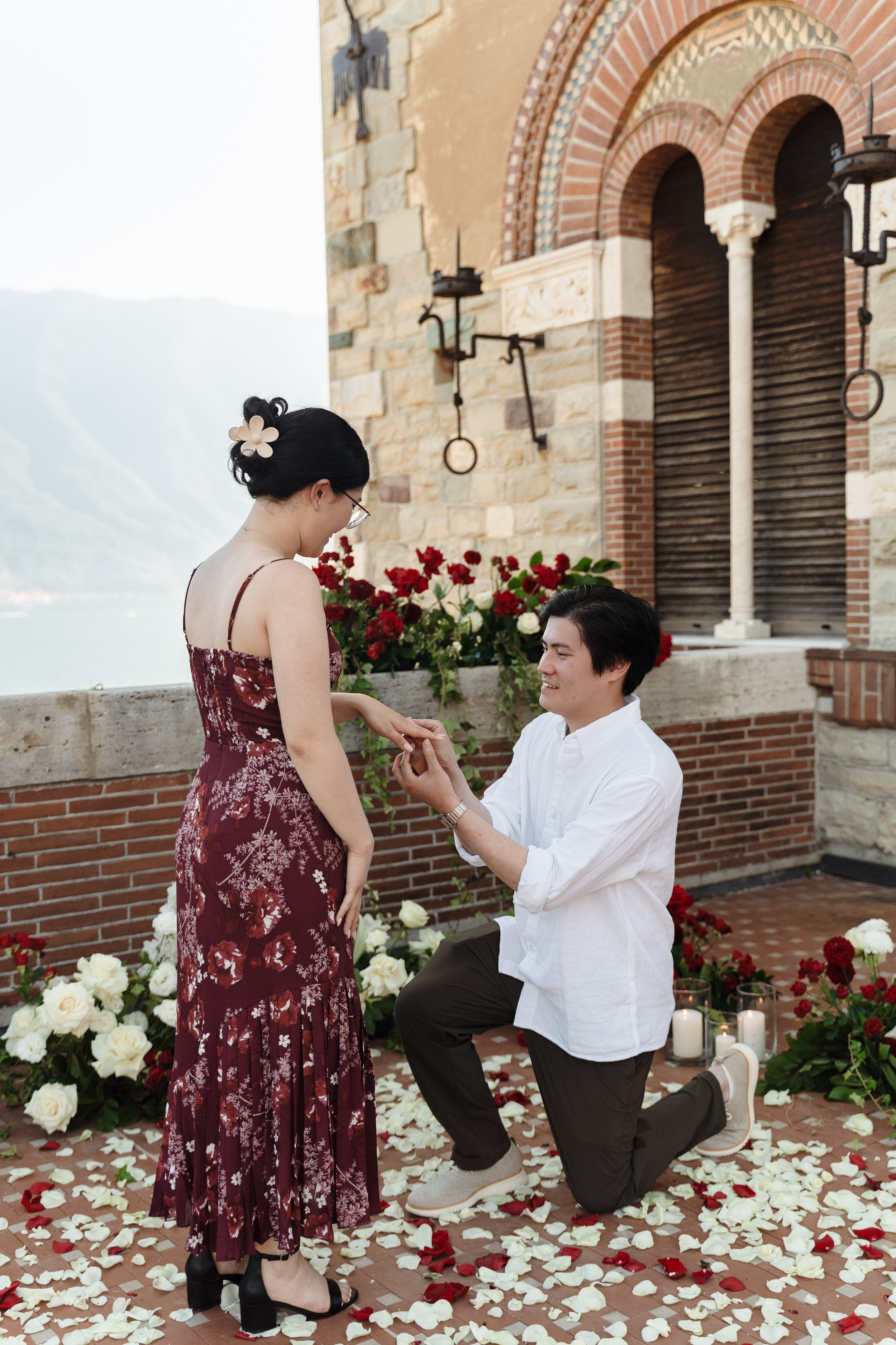 Villa Pessina Secret Proposal on Lake Como. Proposal Photographer in Lake Como