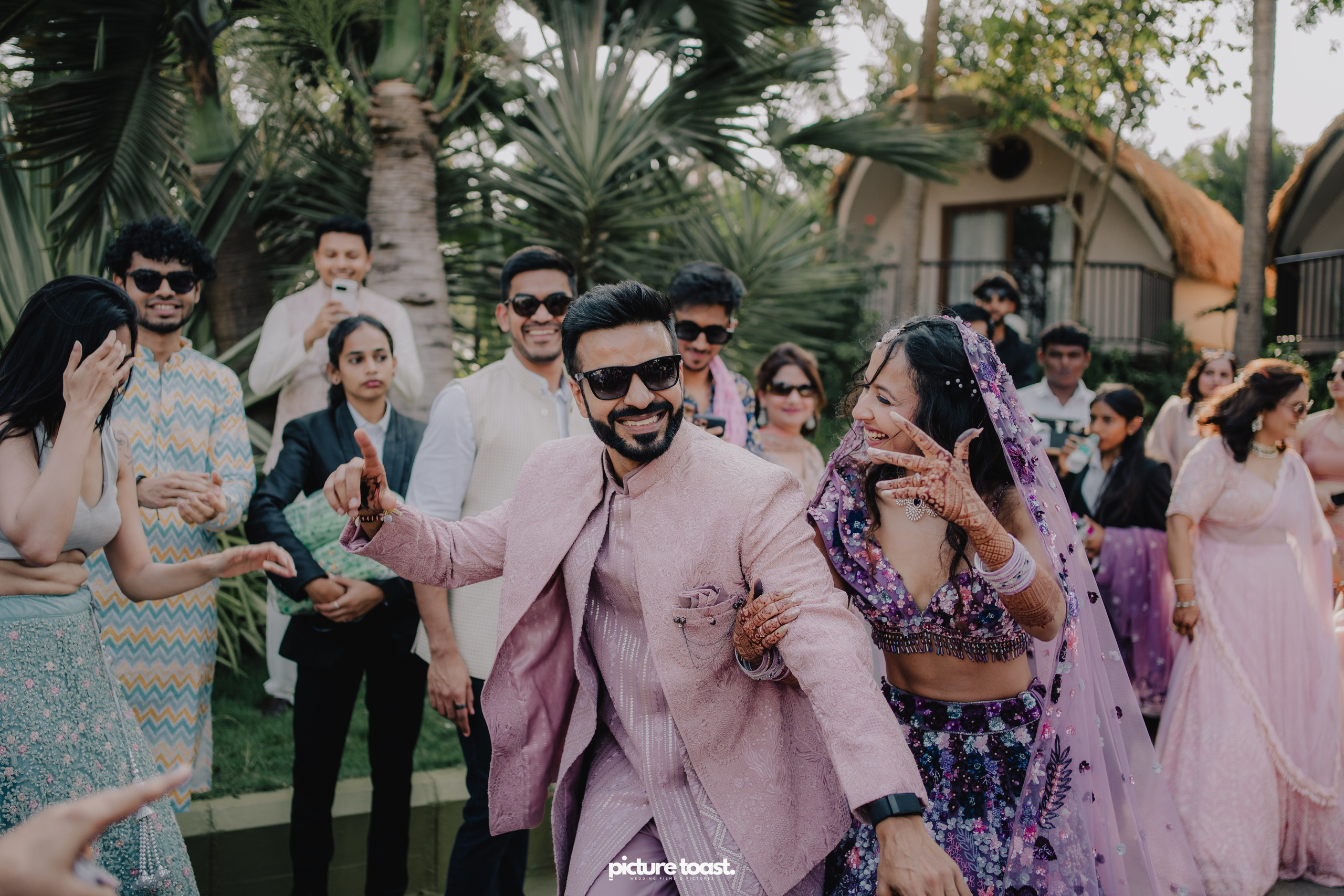 Varamala Ft. Barbie & Aneesh. Fine art Wedding Photographers in India & Canada