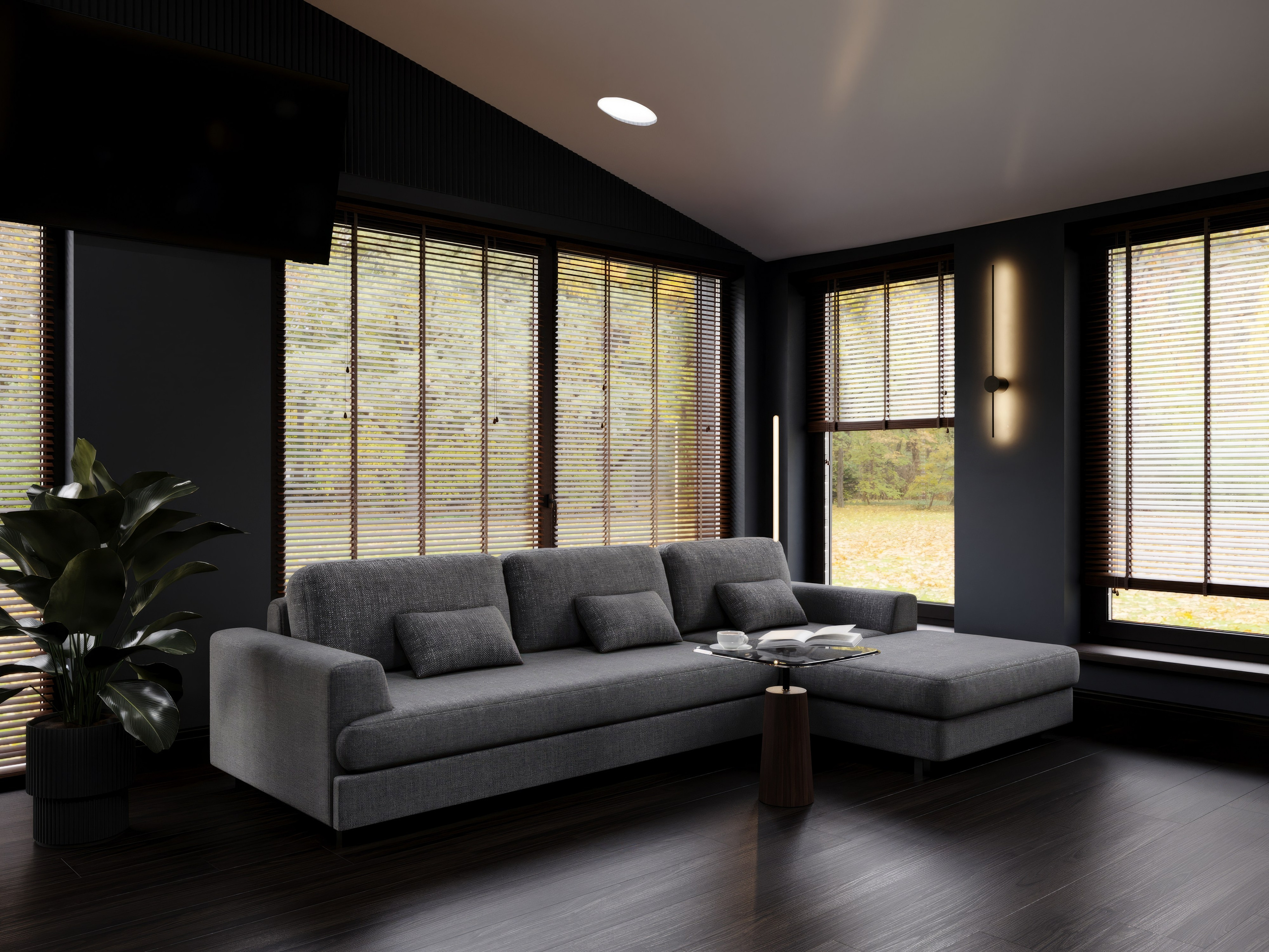 Birojs 32 m2. Interjera dizaina studija 4 Stūri