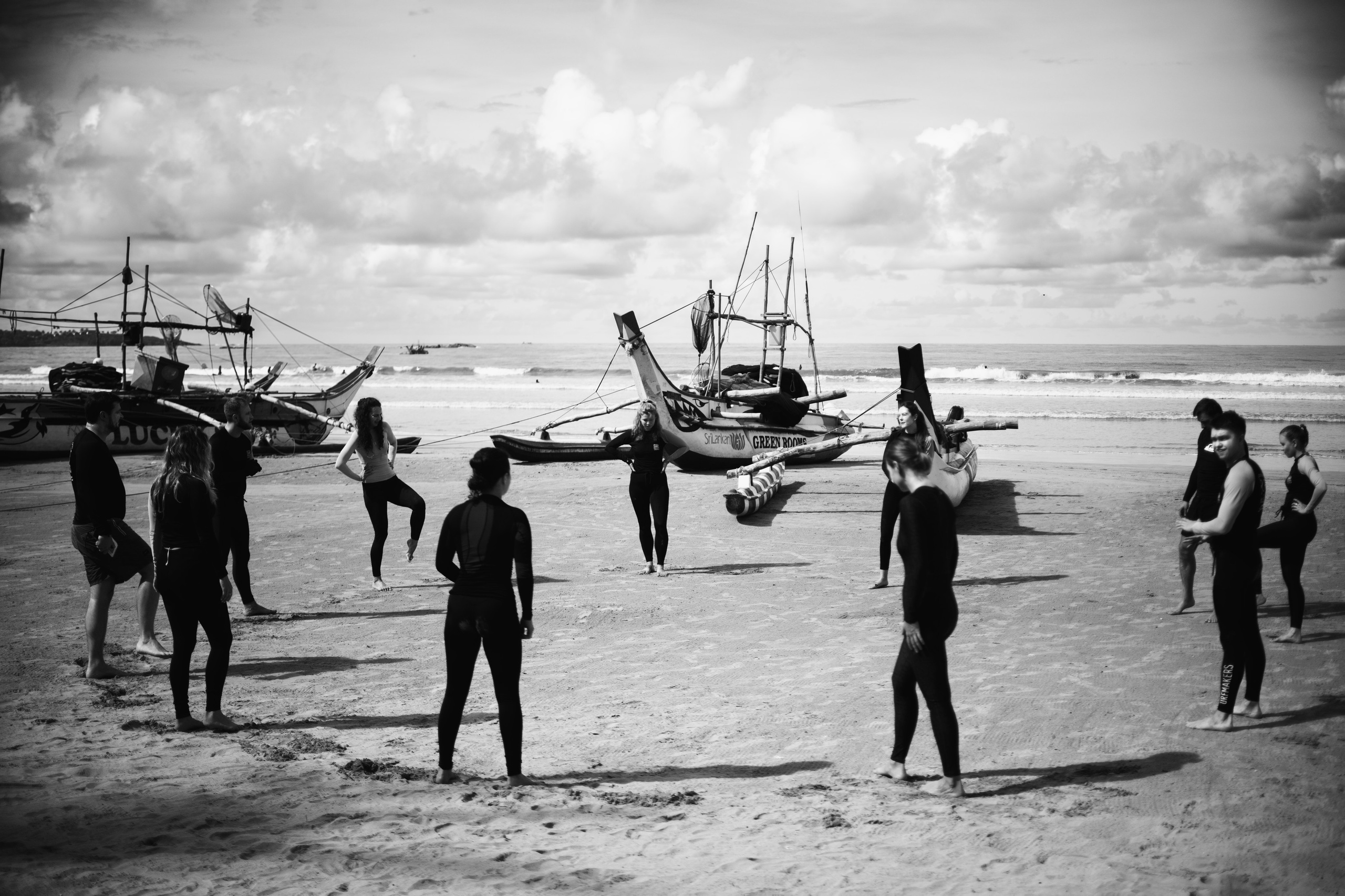 Surfcamp Black&White. Photographer Sri Lanka