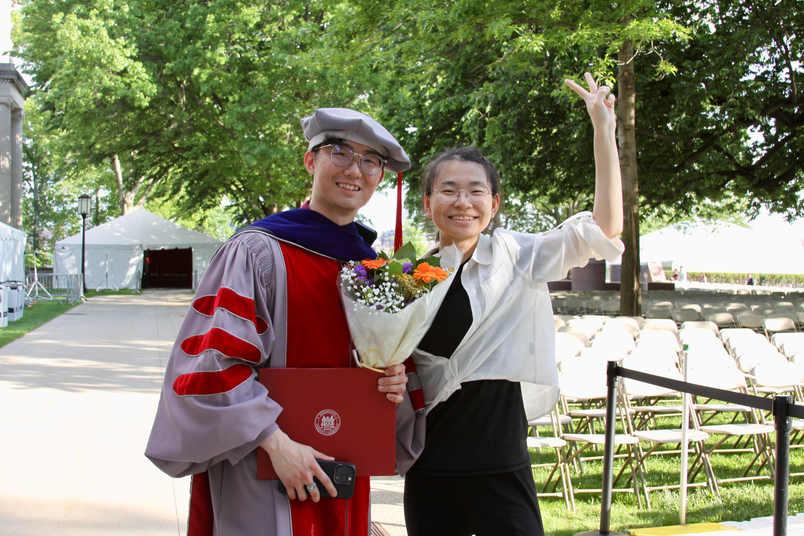 PhD graduation with Elton. Kelly Sang, graduation and portrait photographer in Boston