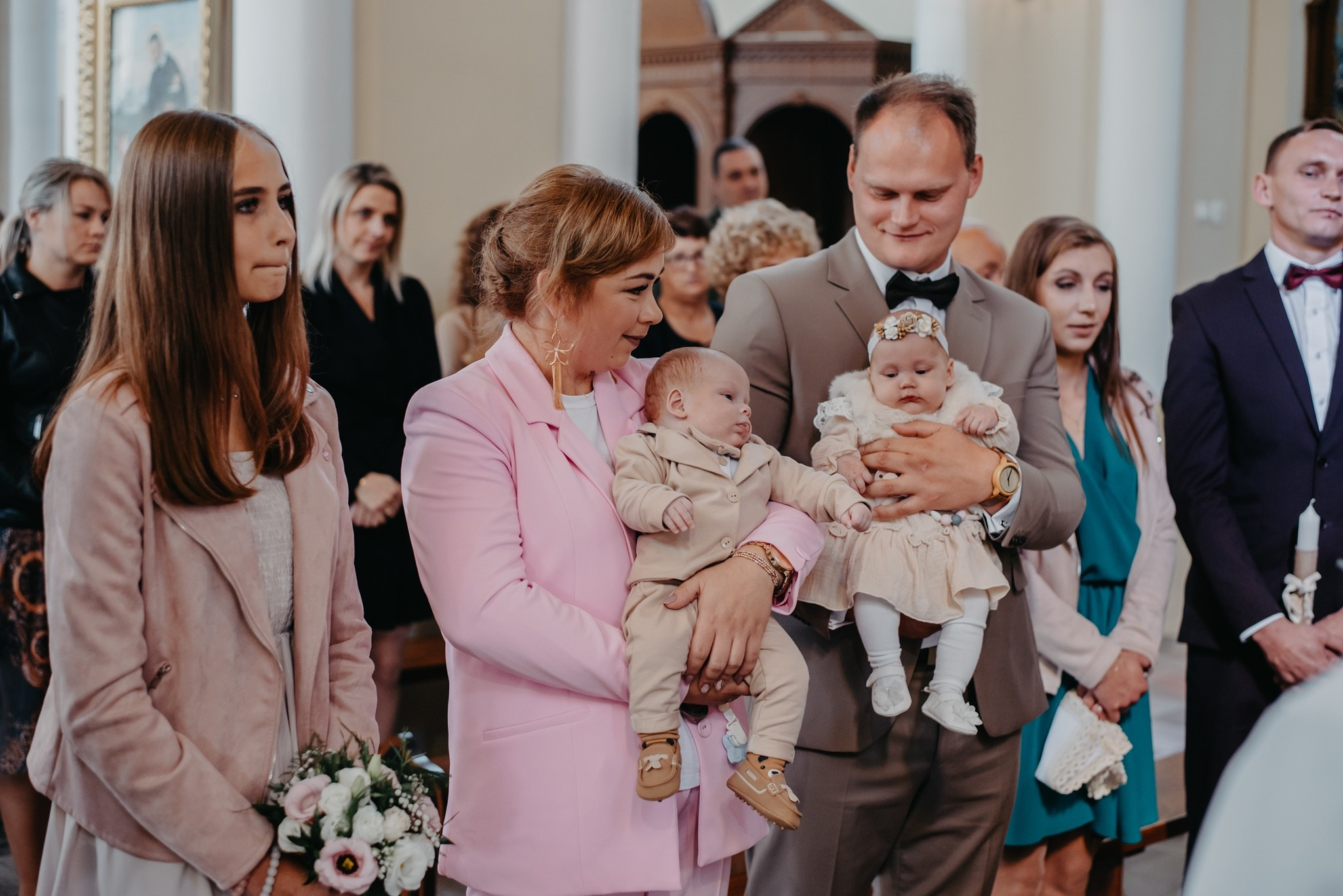 Chrzest Święty Tosi i Jasia. Dominika Strachacka Fotografia | Fotograf ślubny i rodzinny Opole Lubelskie Lublin