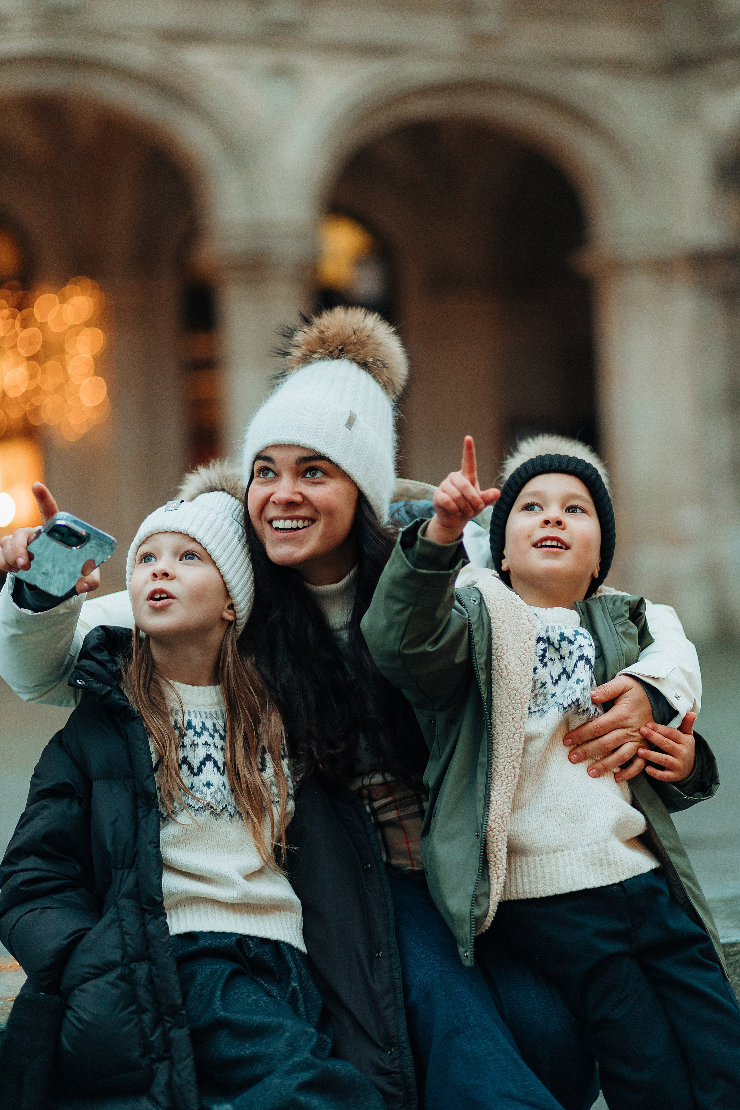 Familie im Stadt. Fotografin Wien Alona Kim