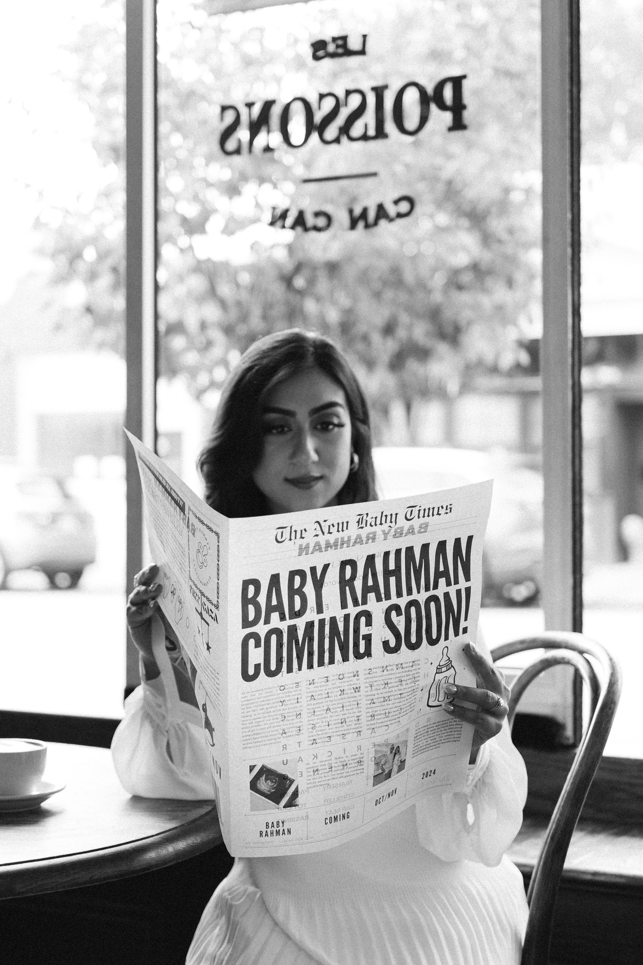 Baby Rahman Announcement. Sara Eulalia | Virginia Photographer