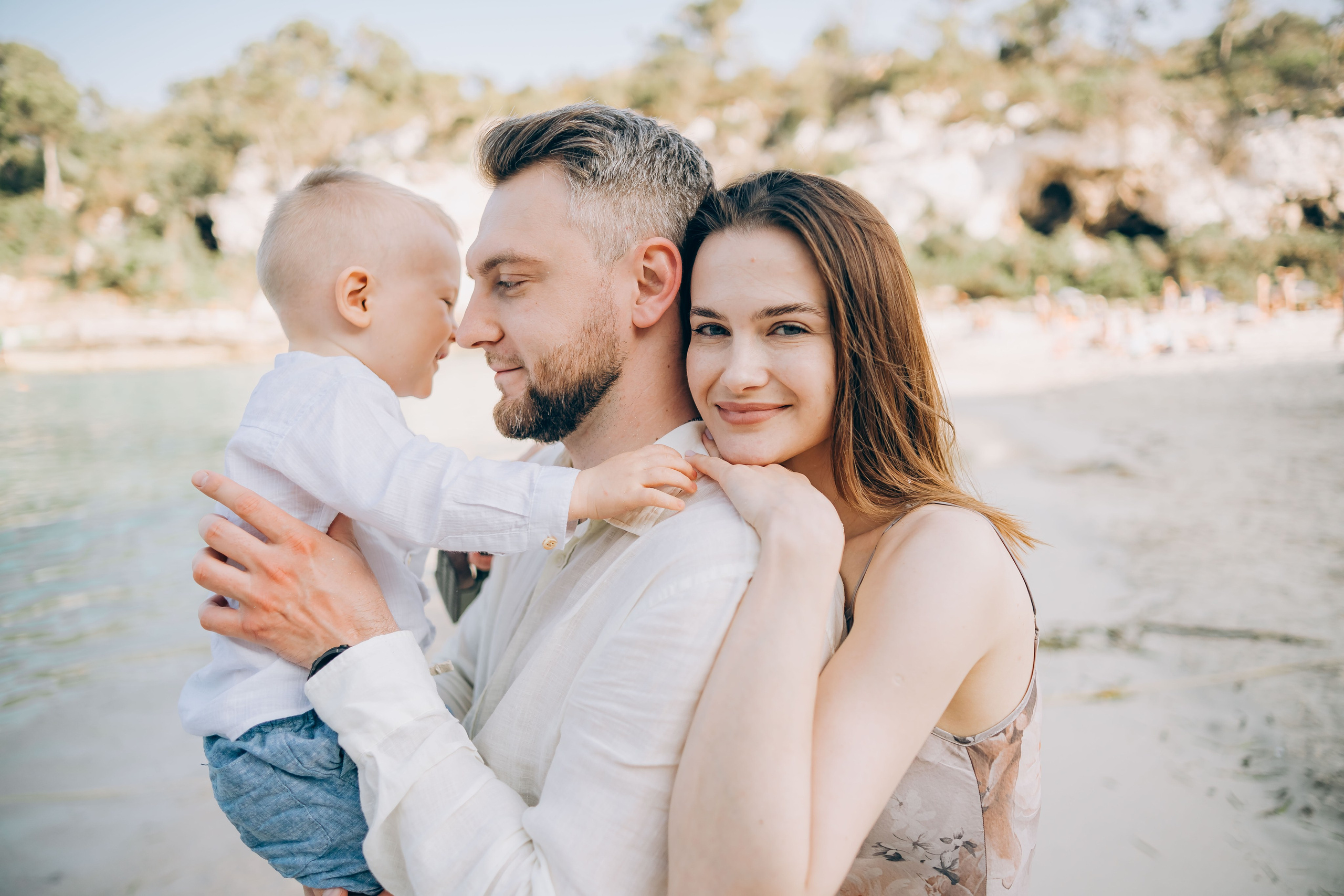 On the shore. Фотограф у Пальма де Майорка