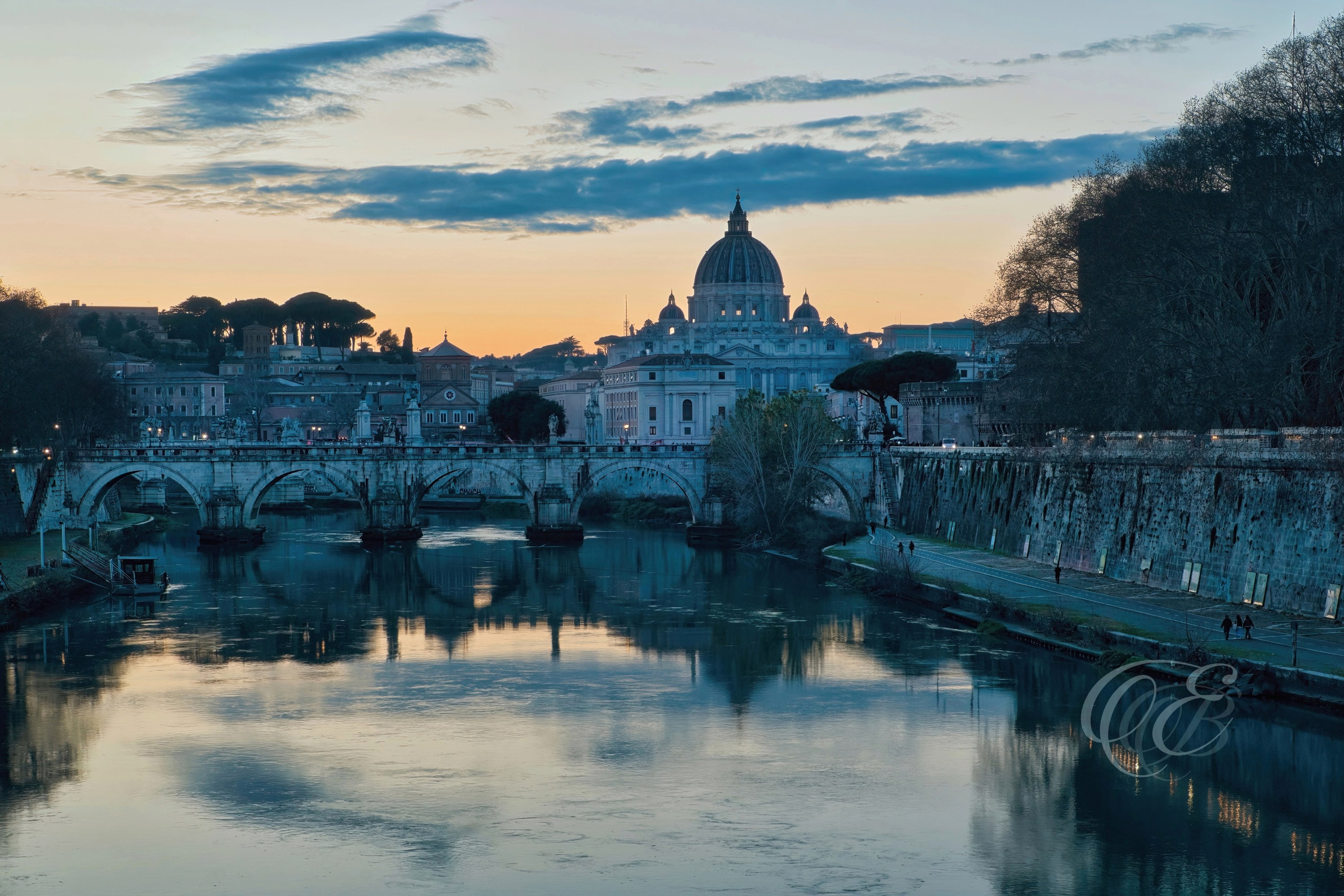 Rome Italy - Overlooking St. Peter's Basilica at sunset- Eduardo Bartoli Fine Art Photography - Overlooking St. Peter’s Basilica at sunset in Rome, Italy – fine art photography by Eduardo Bartoli.