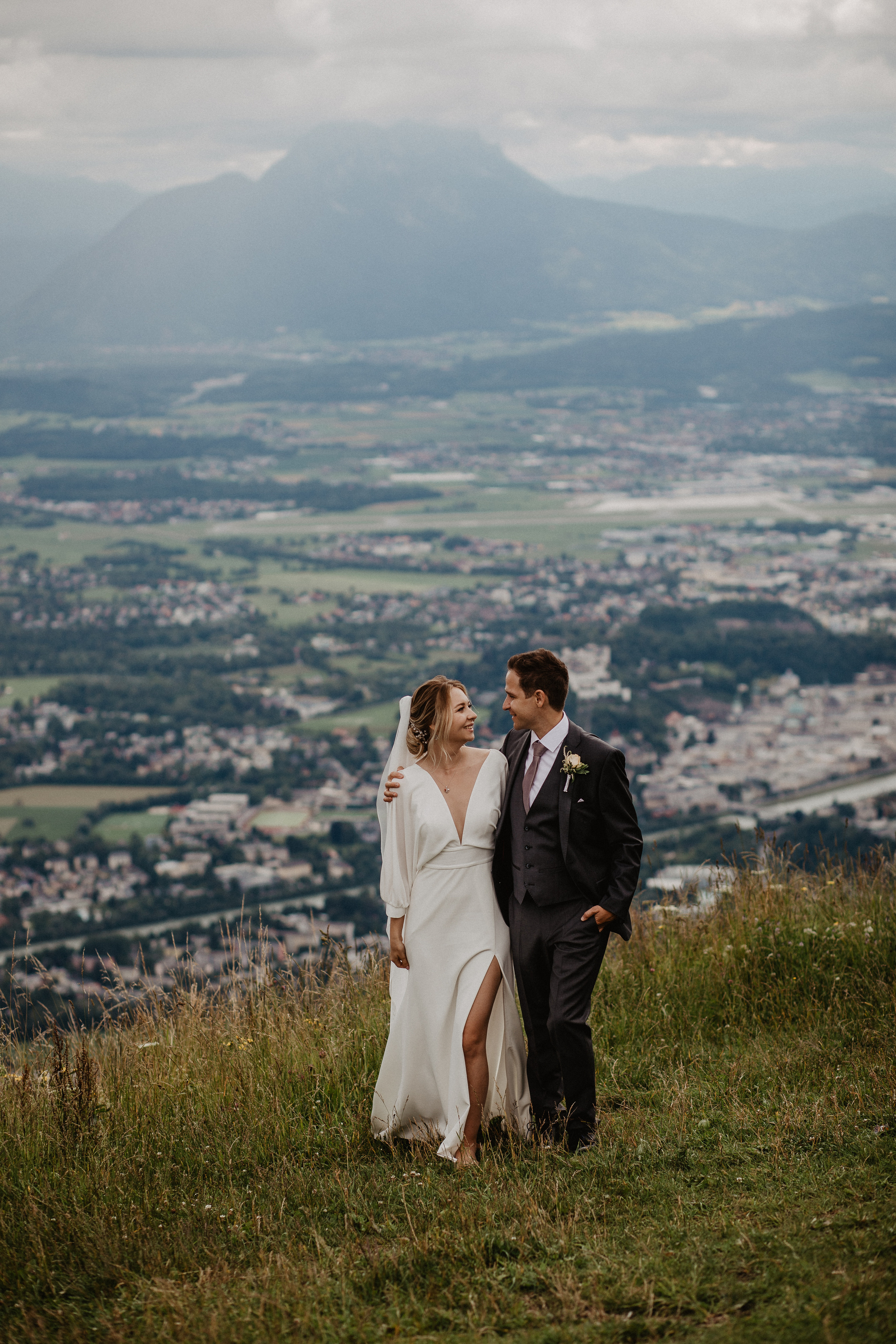 Intimate wedding in Salzburg Austria. Iceland elopement photographer & videographer