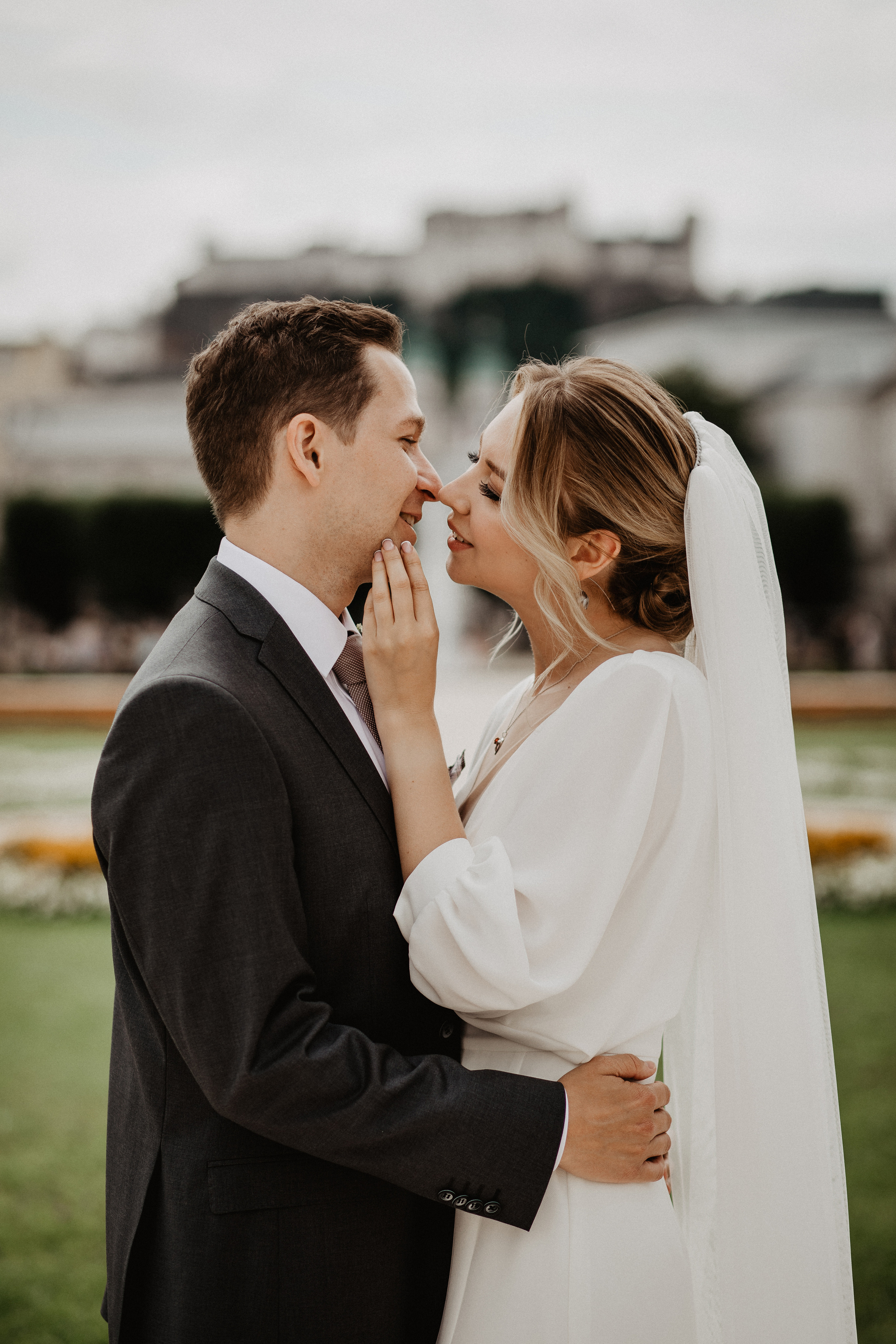 Intimate wedding in Salzburg Austria. Iceland elopement photographer & videographer