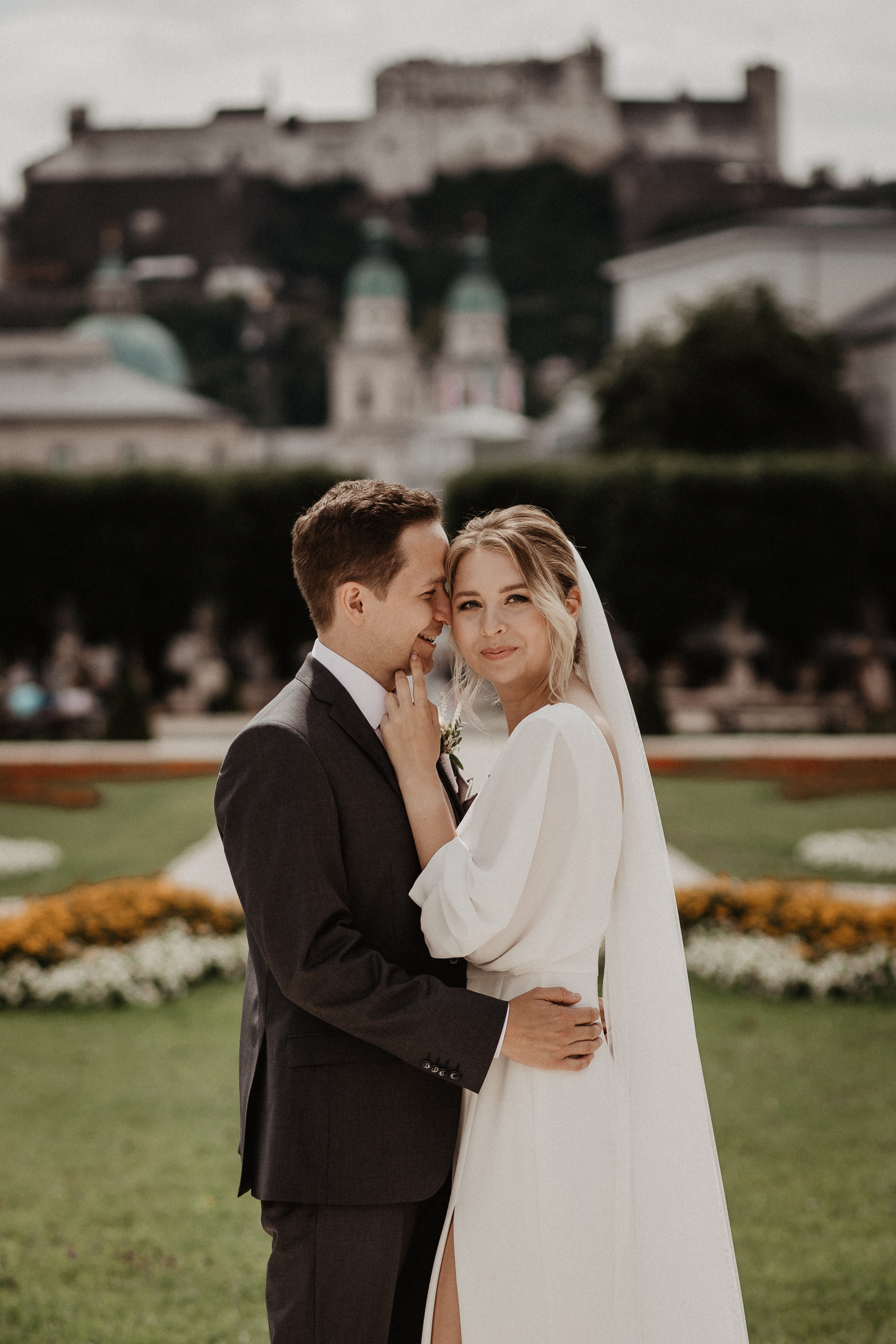 Intimate wedding in Salzburg Austria. Iceland elopement photographer & videographer