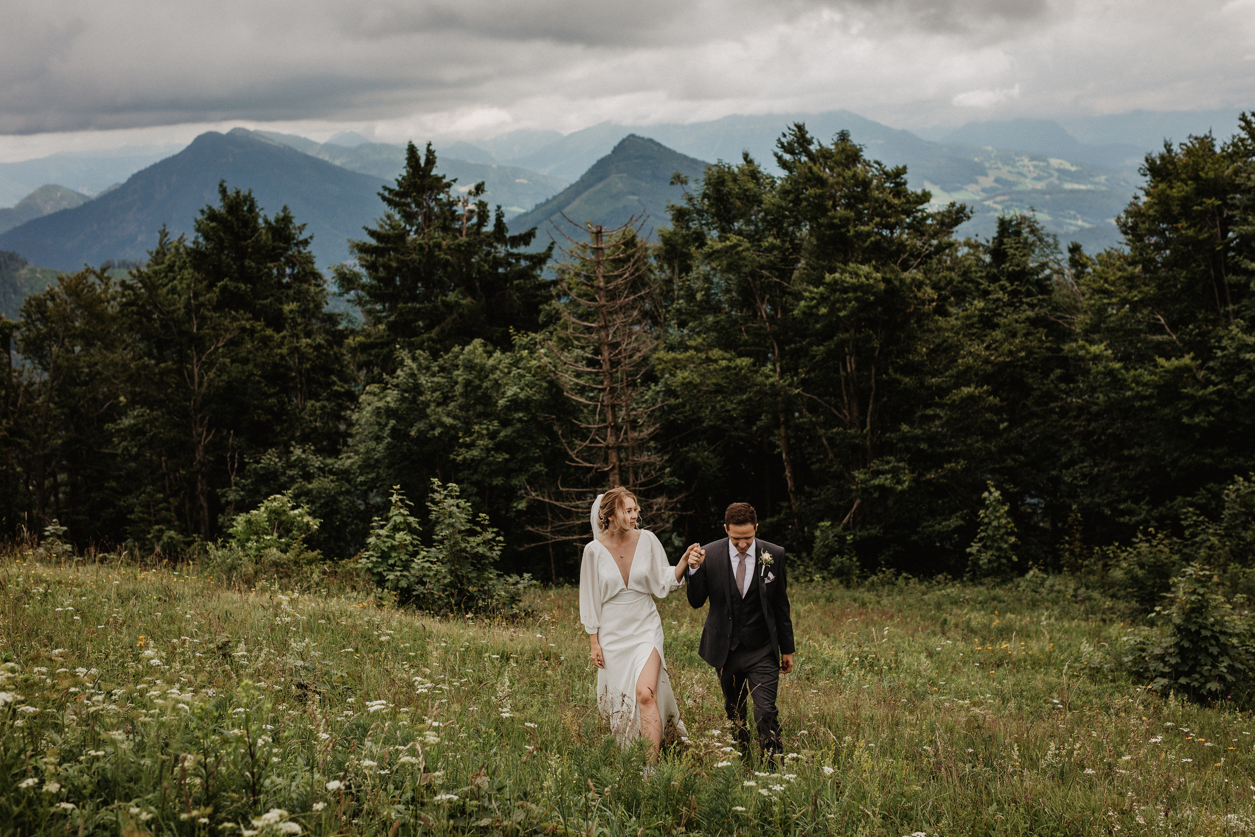 Intimate wedding in Salzburg Austria. Iceland elopement photographer & videographer