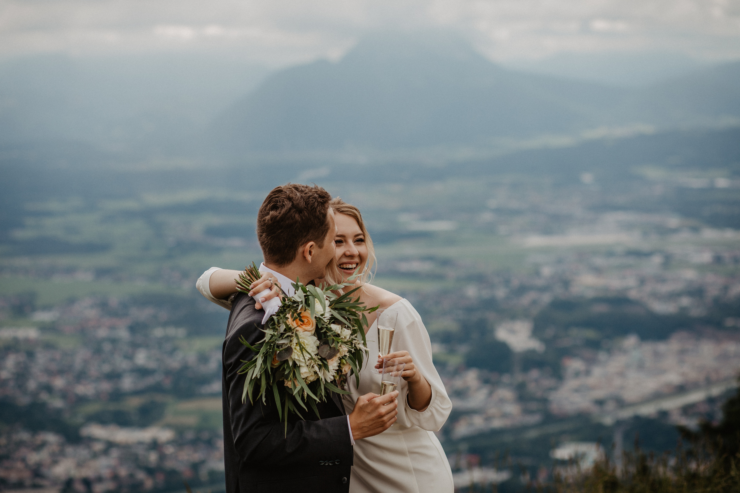 Intimate wedding in Salzburg Austria. Iceland elopement photographer & videographer