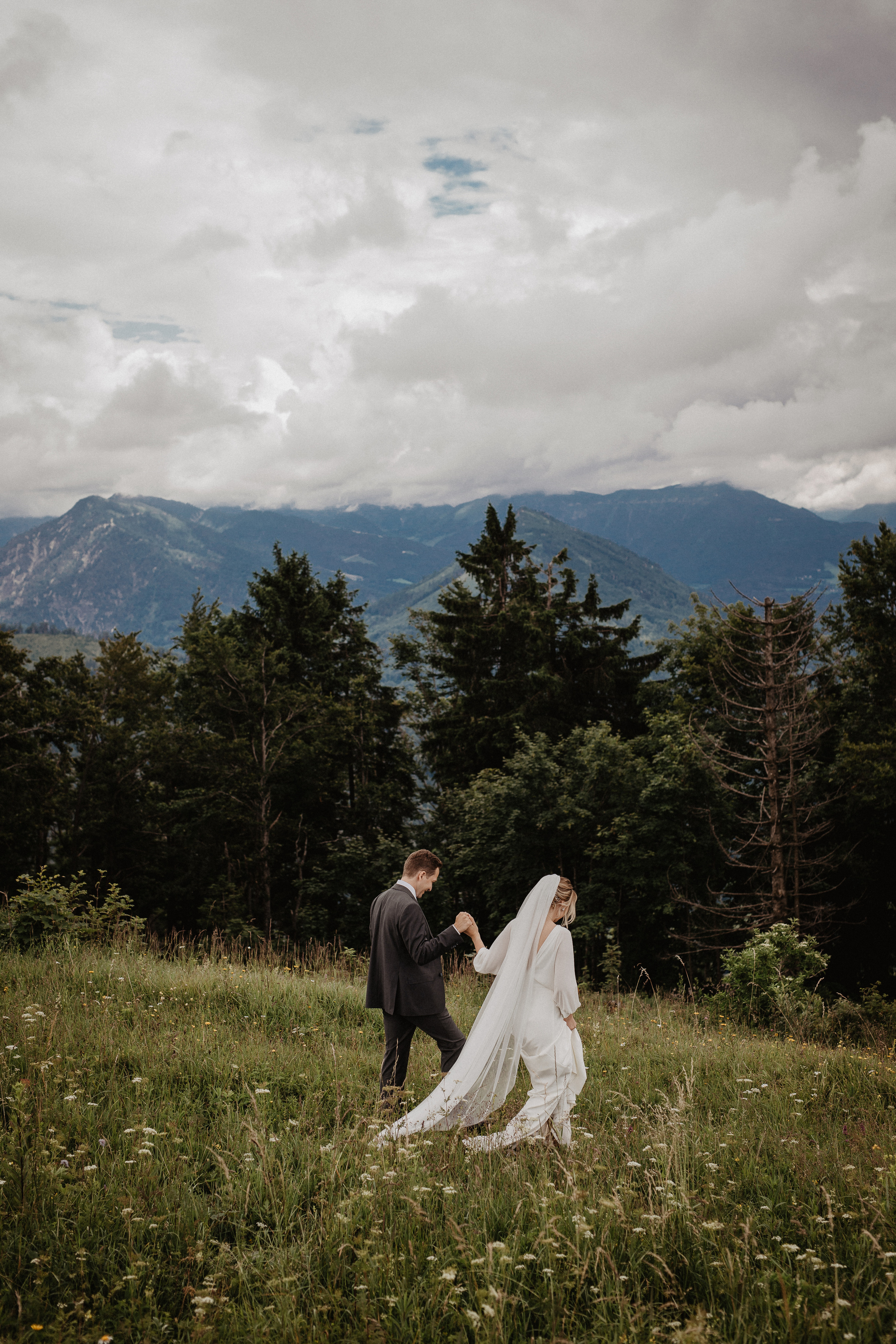Intimate wedding in Salzburg Austria. Iceland elopement photographer & videographer