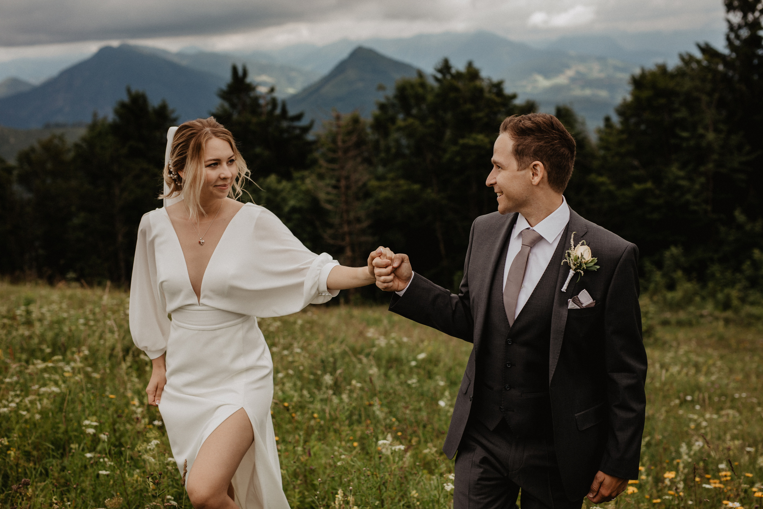 Intimate wedding in Salzburg Austria. Iceland elopement photographer & videographer