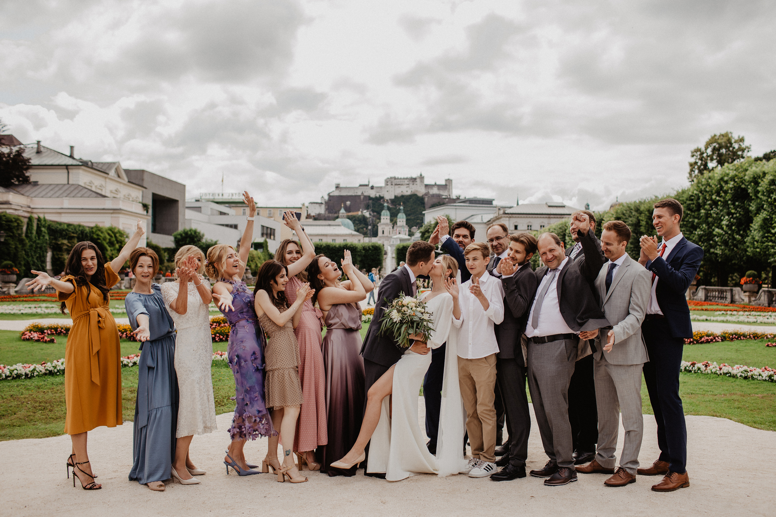 Intimate wedding in Salzburg Austria. Iceland elopement photographer & videographer