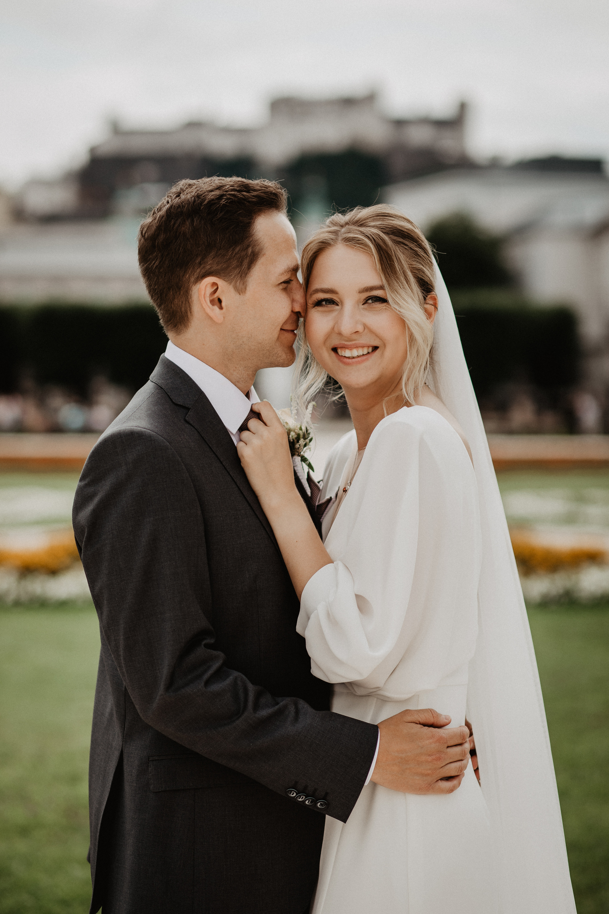 Intimate wedding in Salzburg Austria. Iceland elopement photographer & videographer